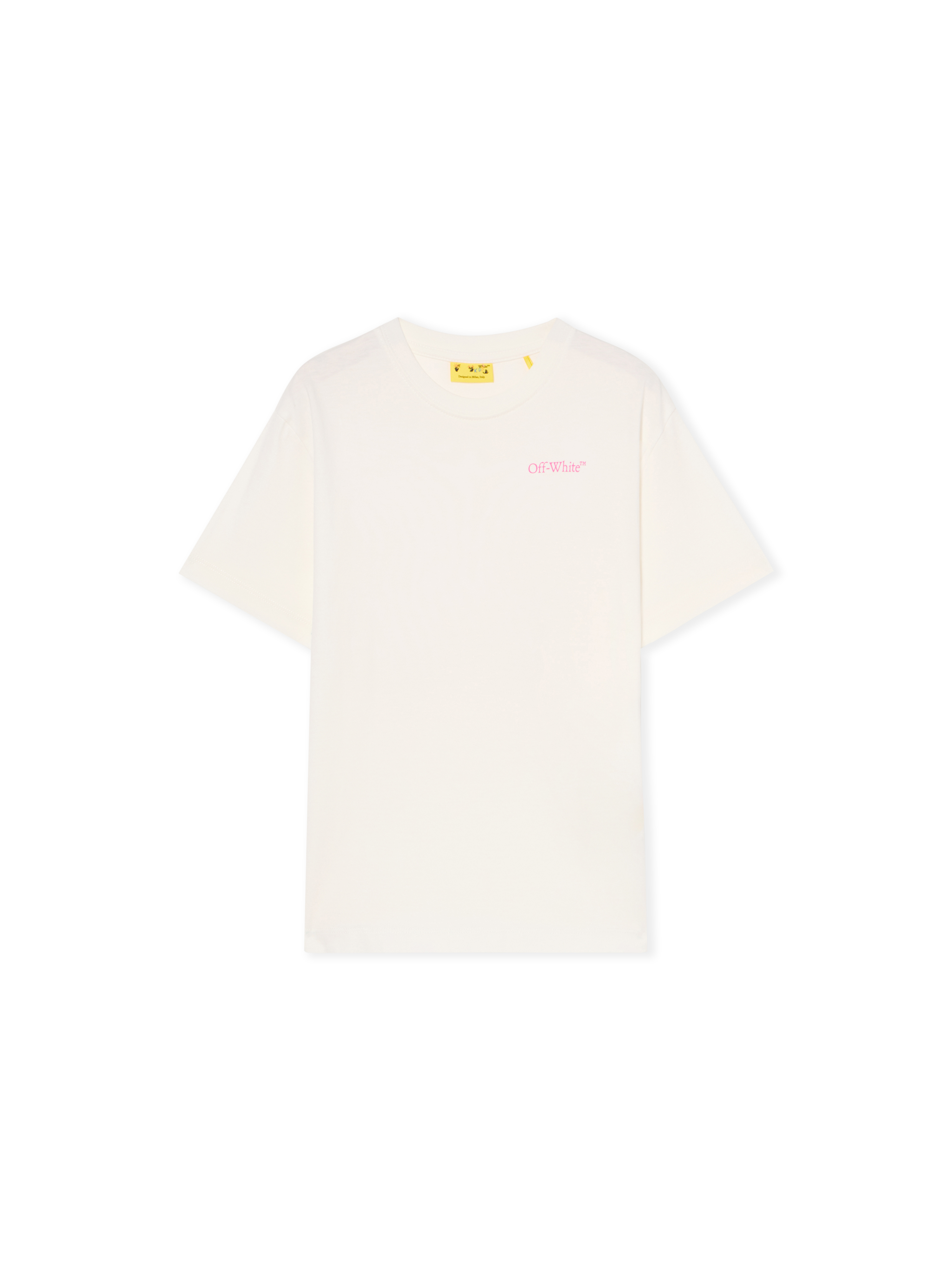 Off-white Arrow Outline Flock T-shirt In Neutral