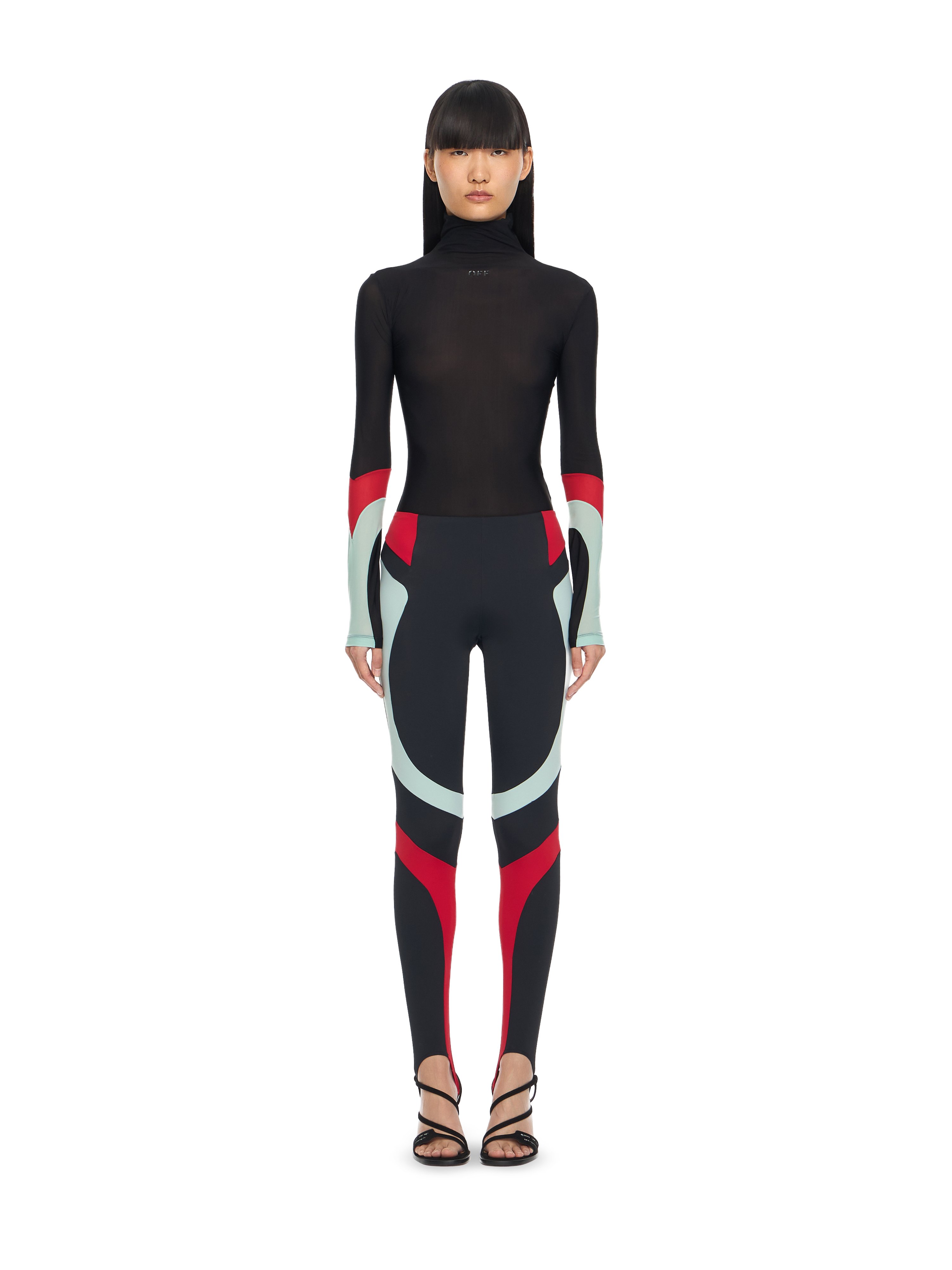 Off-White Color Block Leggings