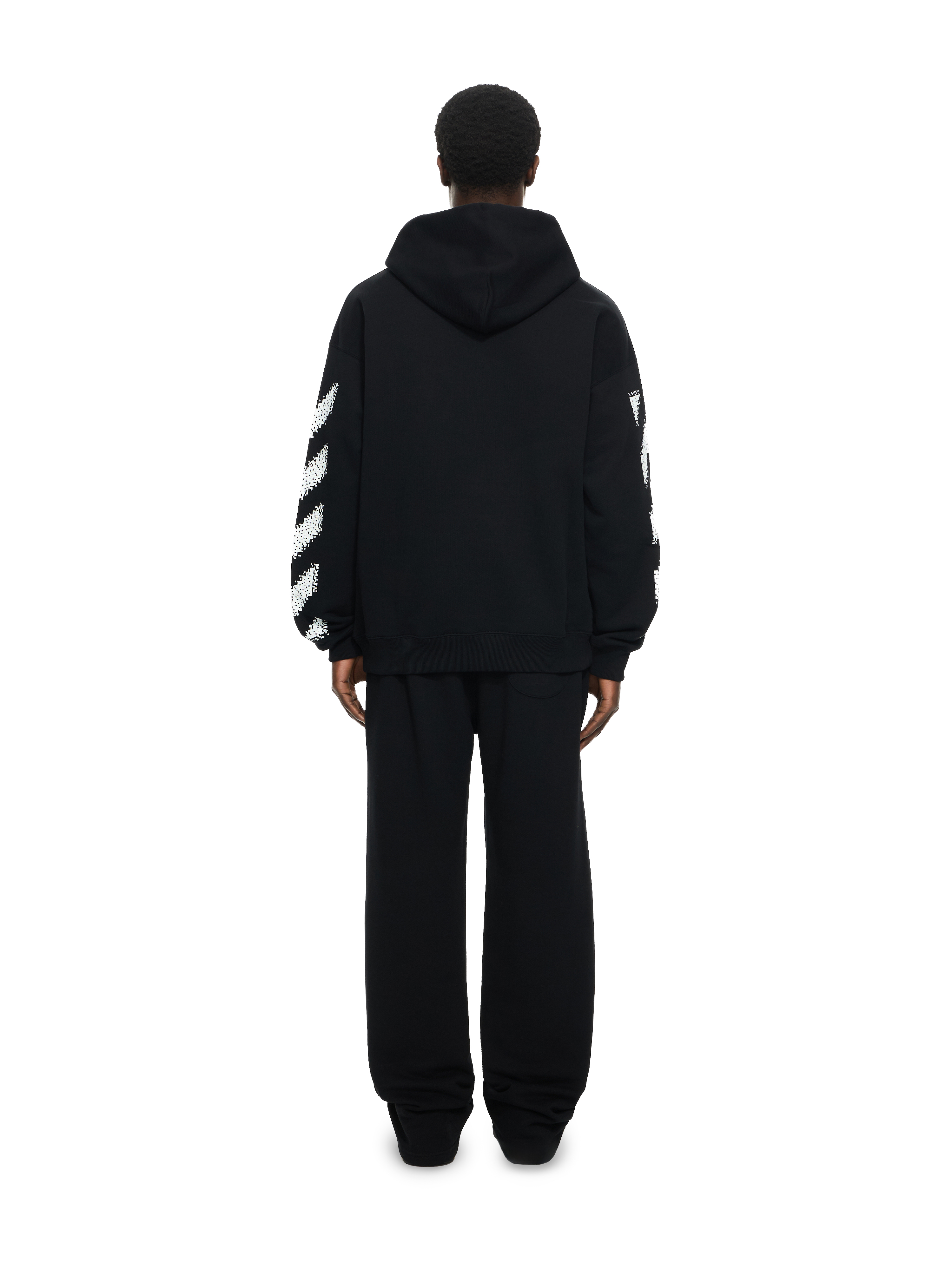Off-white French Cotton-terry Hoodie In Black