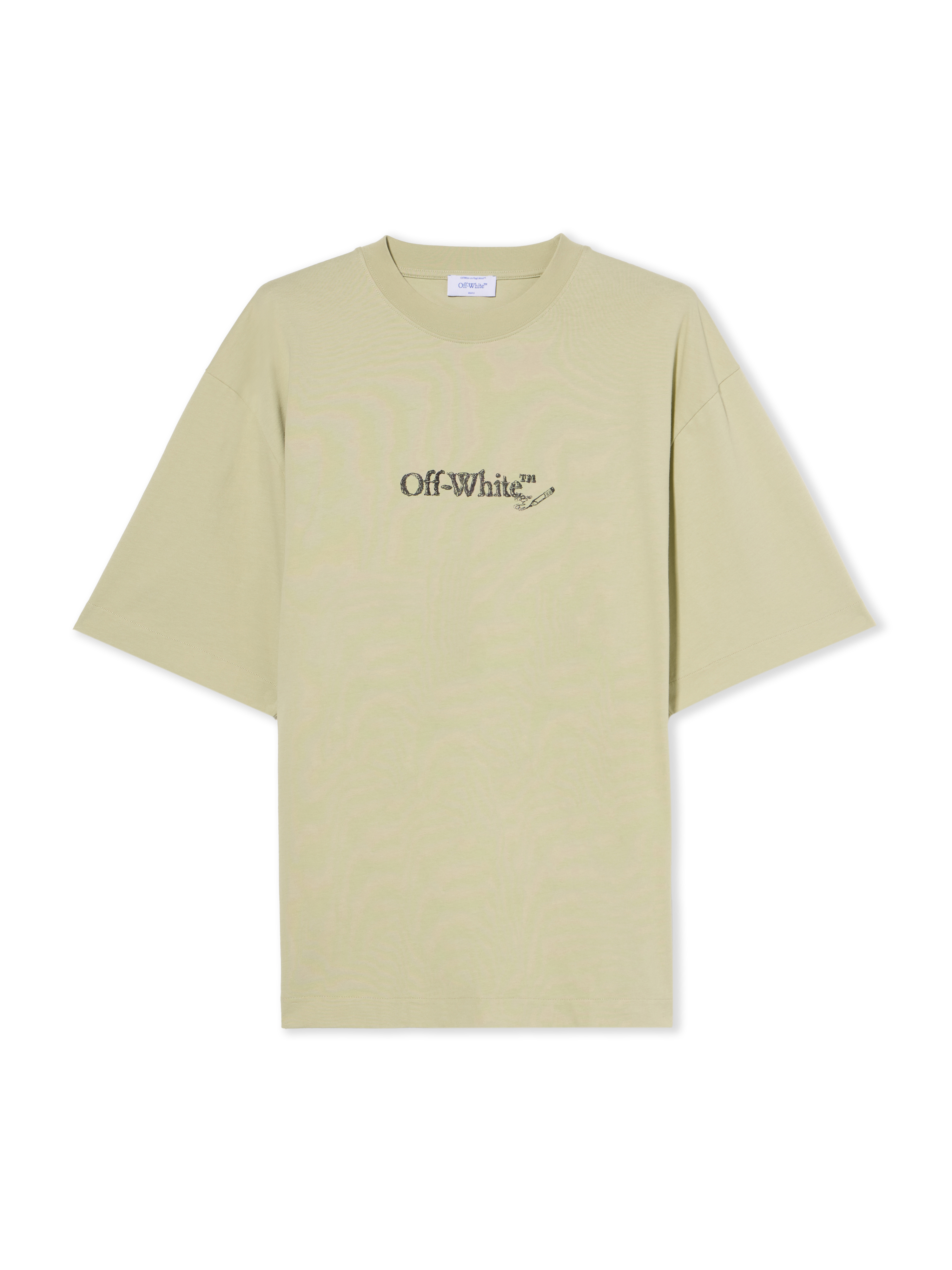 Off White Men's White/Black Off Scribble Arrow Skate Logo T-Shirt - T-Shirts Alfaalfa - M