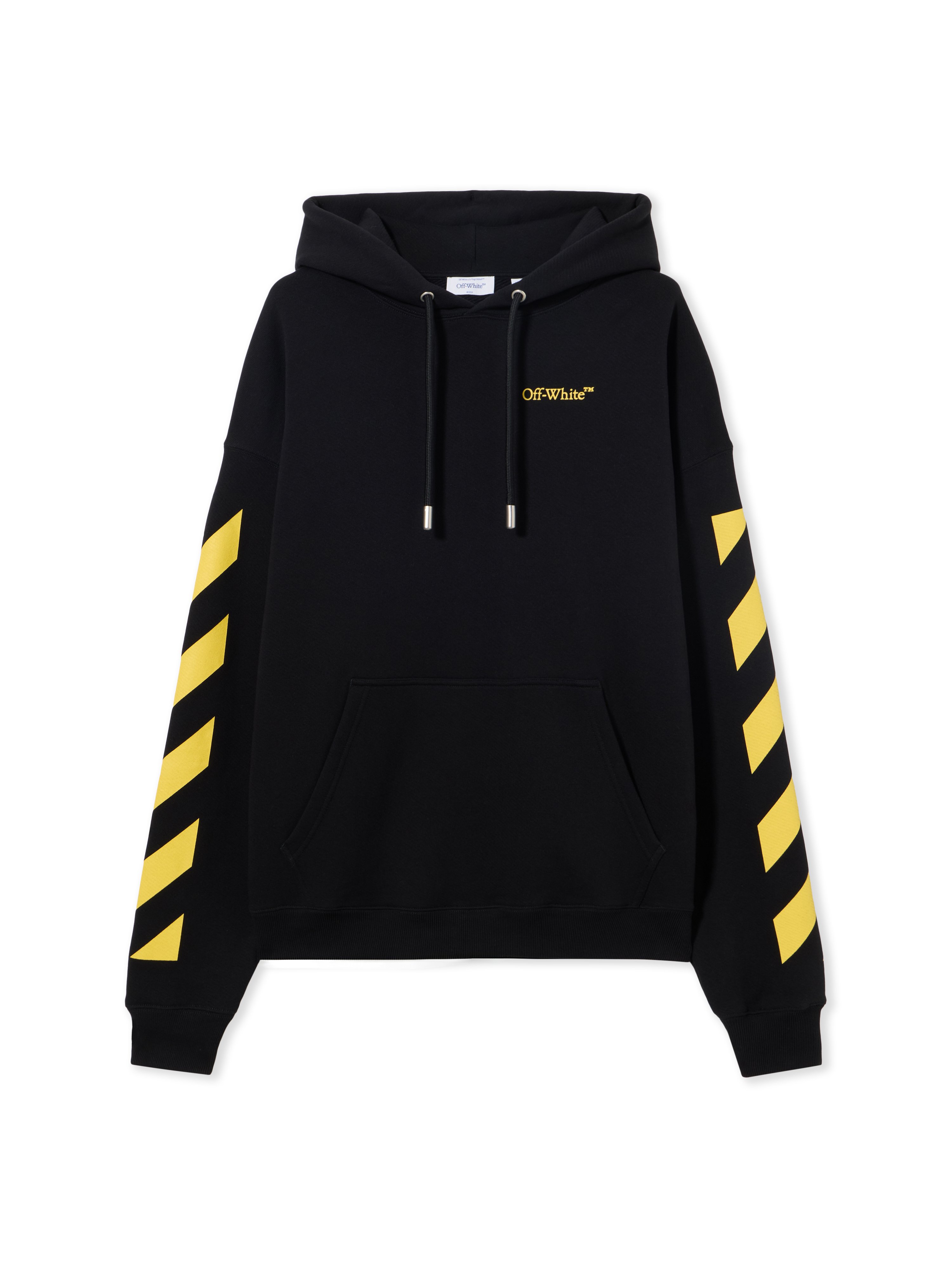 OFF WHITE Graphic Hoodie - Male Black Xl