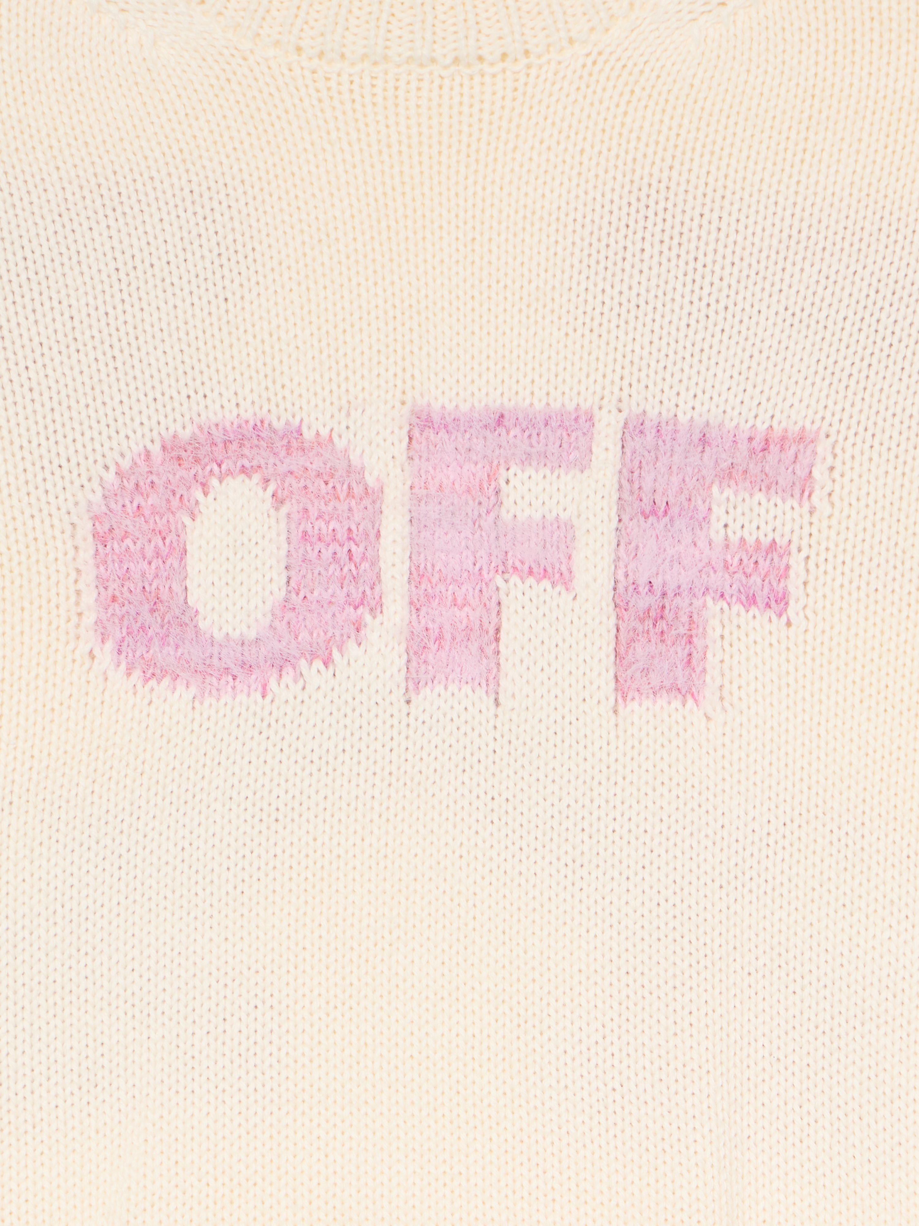 Off-white Arrow Logo Sweater In White