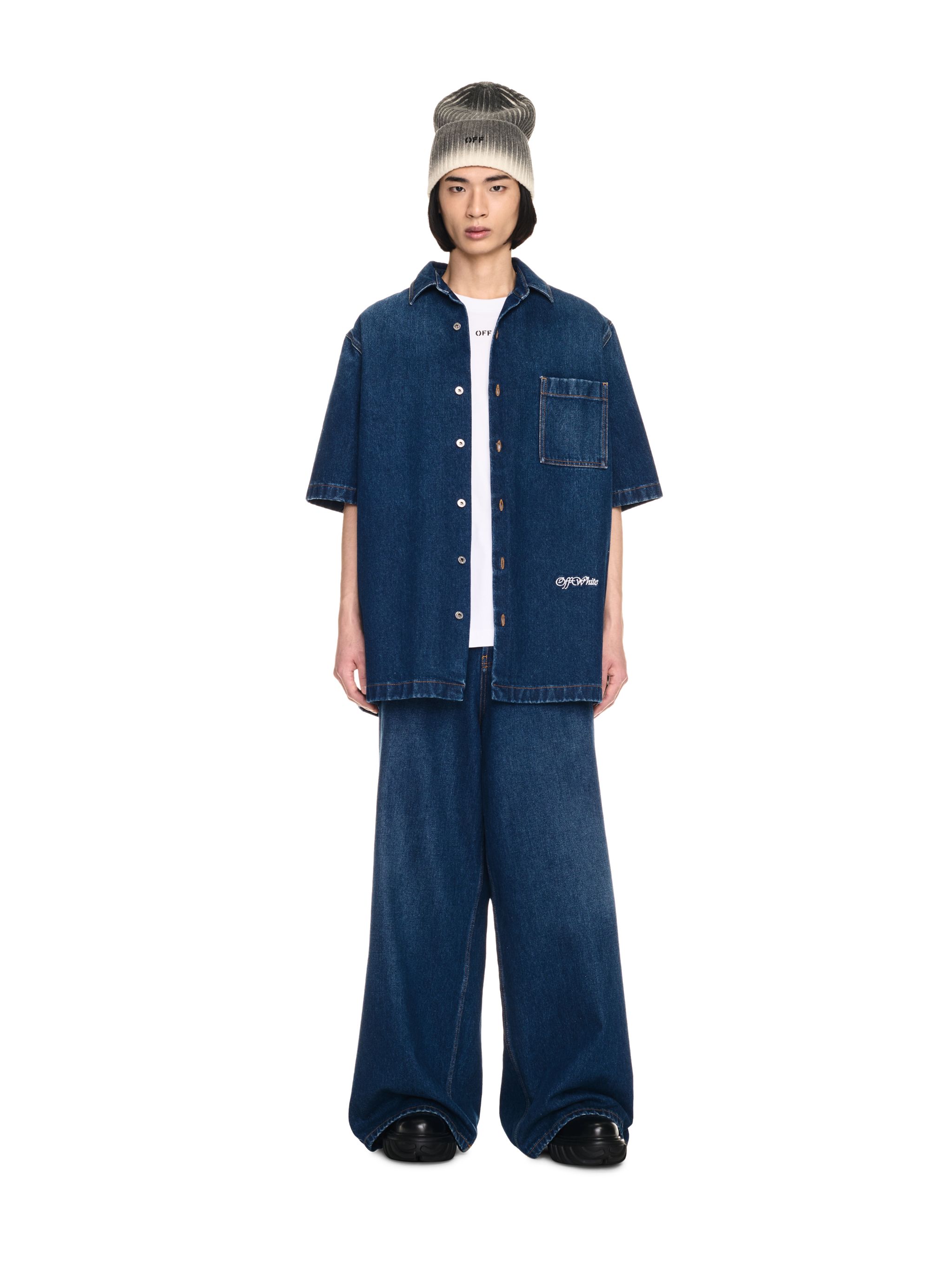 Off-White SCRIPT DEN BOWLING SHIRT