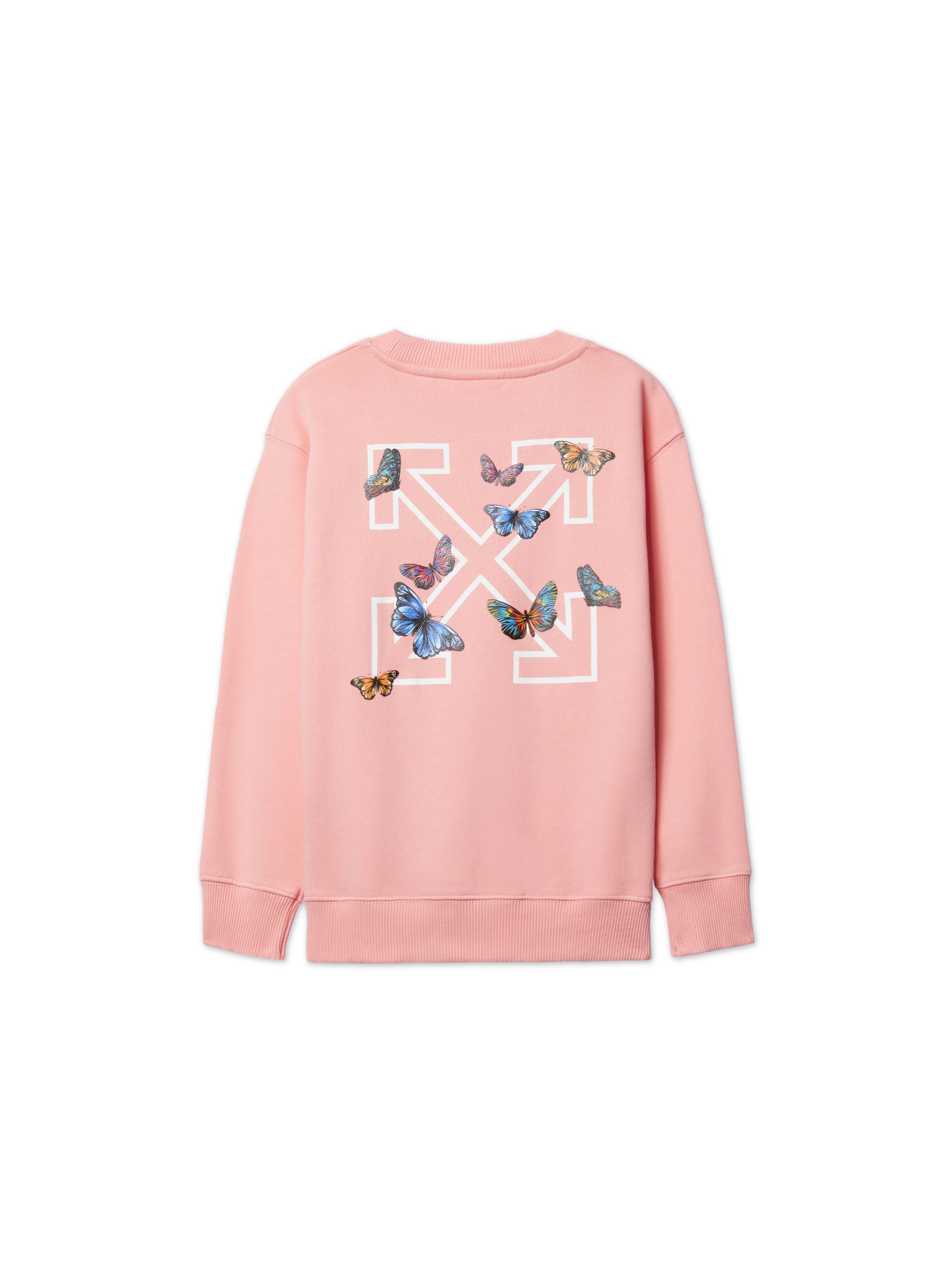 Off-white Butterfly Arrow Sweatshirt In Pink