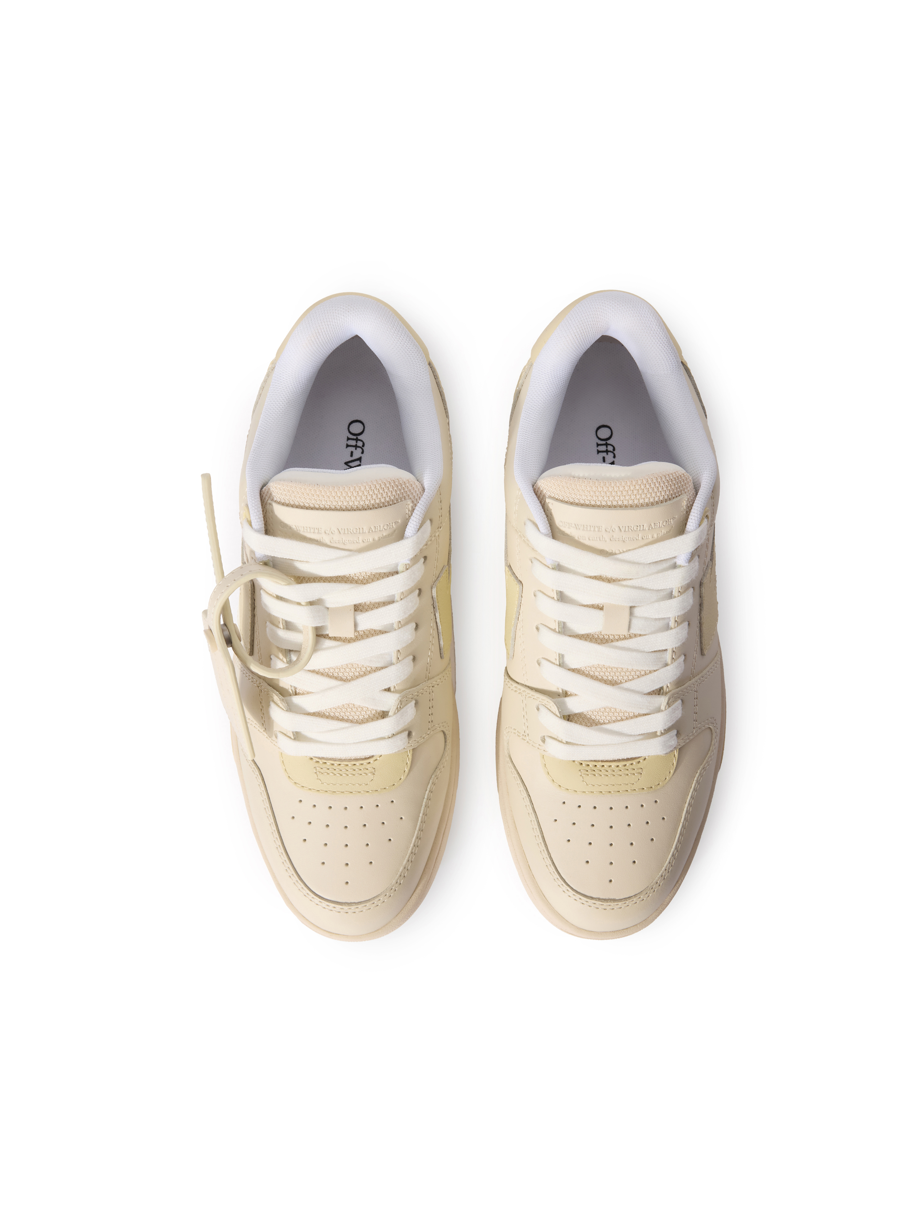 Off-white Arrow Leather Sneakers In Neutral