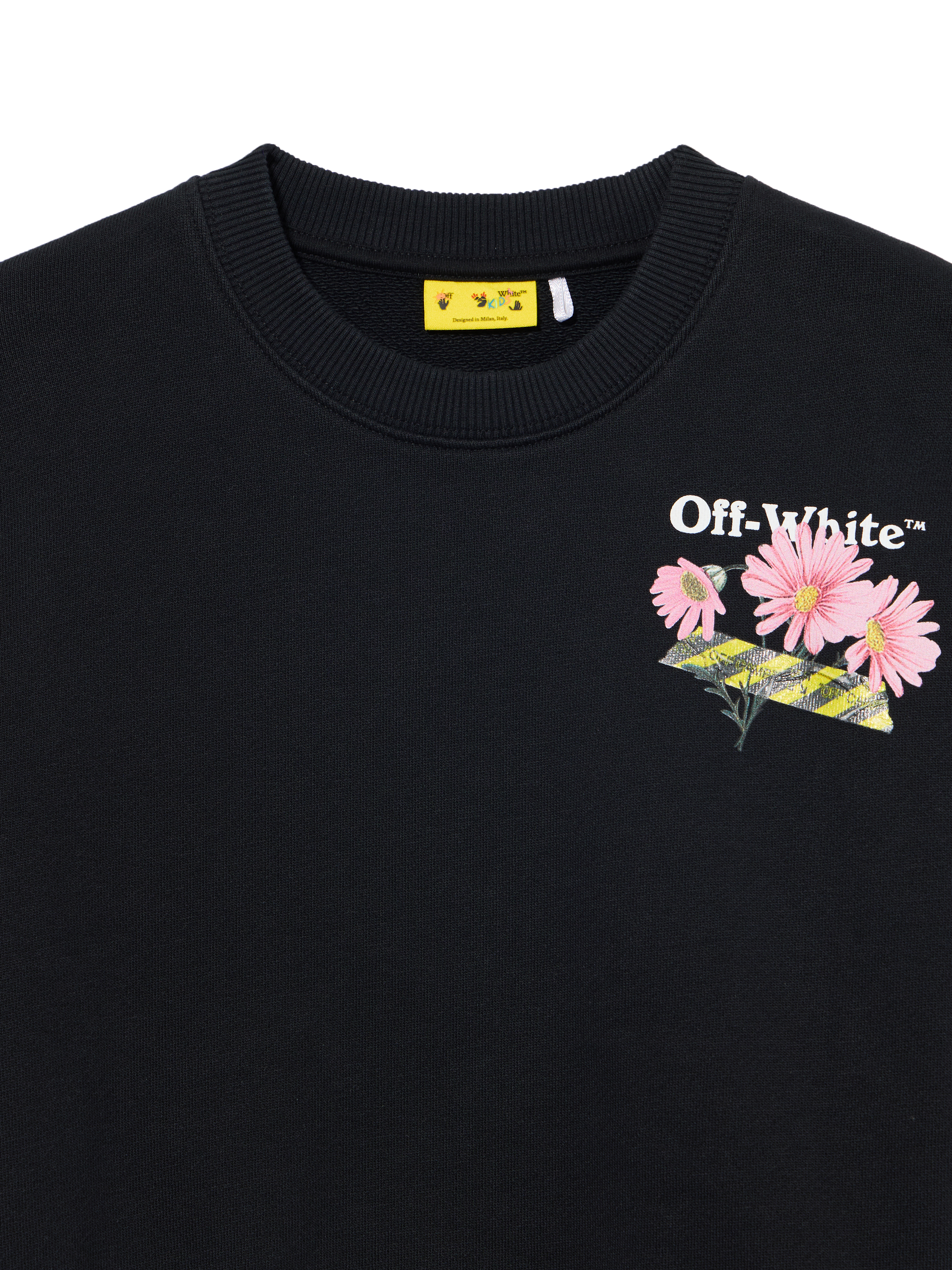  Off White Daisy Tape Sweatshirt - Kids Mädchen Kleidung Black 8 