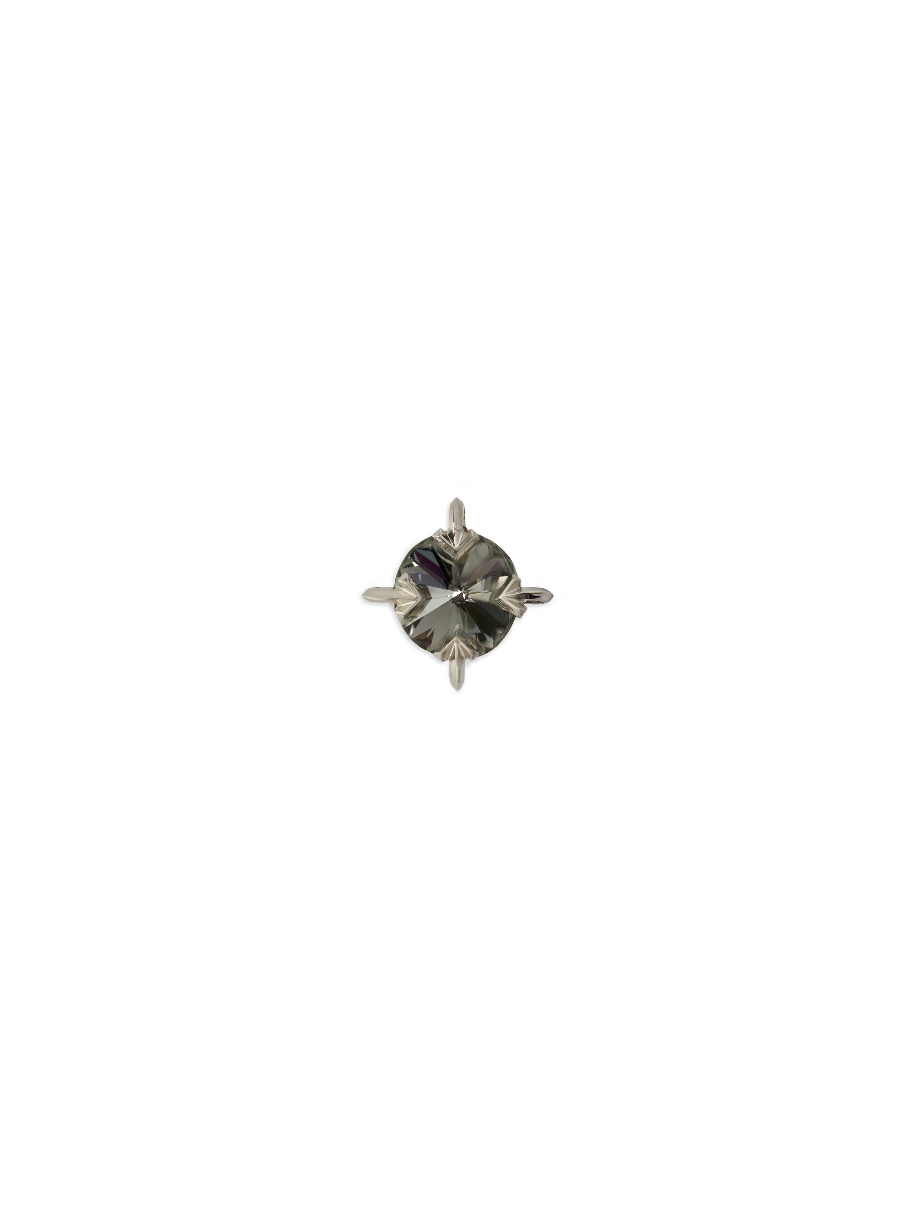 Off-White Bling Round Mono Earring