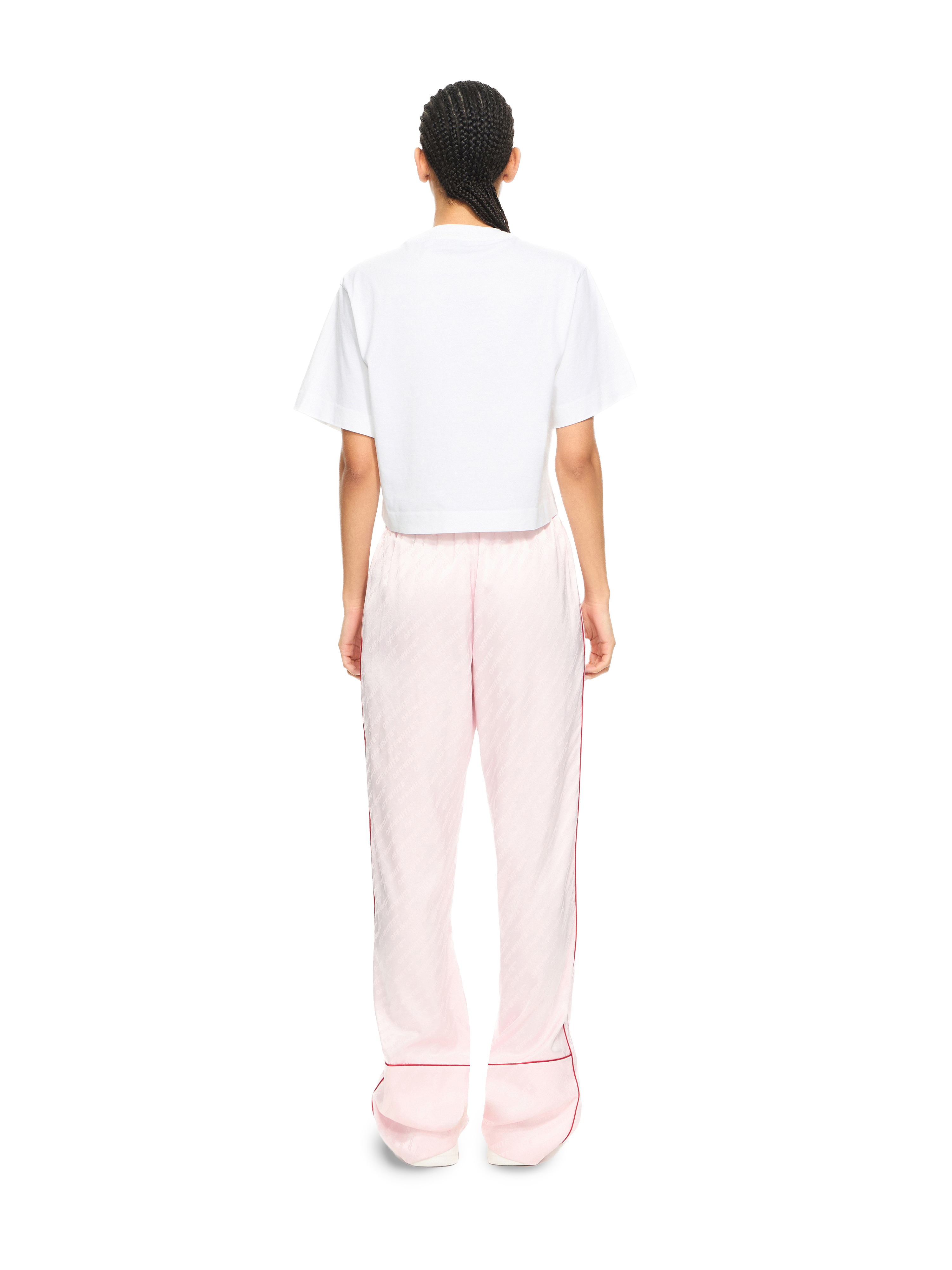 Off-white White Bookish Glowing Flower Cotton T-shirt