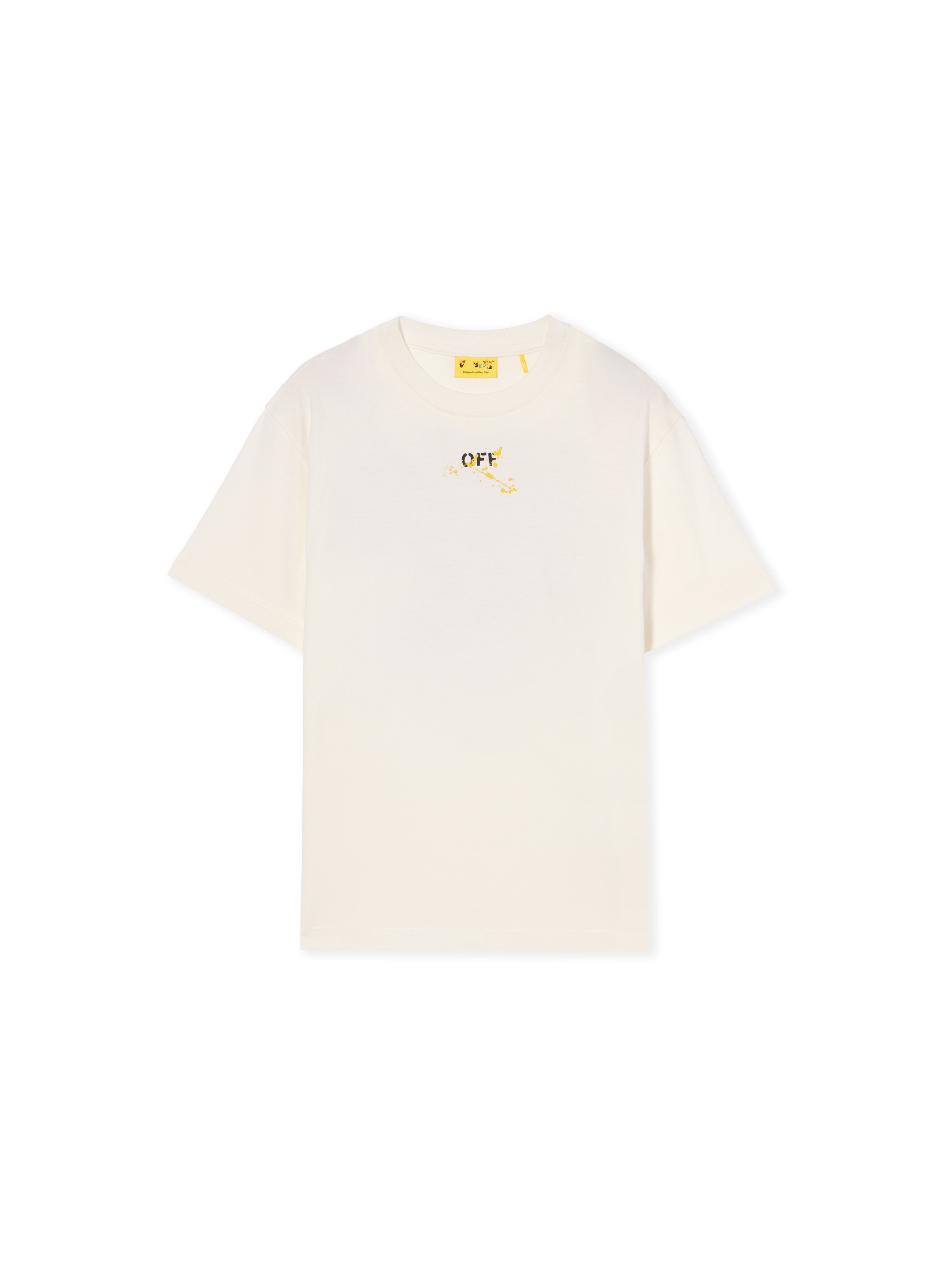 Off-white Diagonal Splat Logo T-shirt In Neutral
