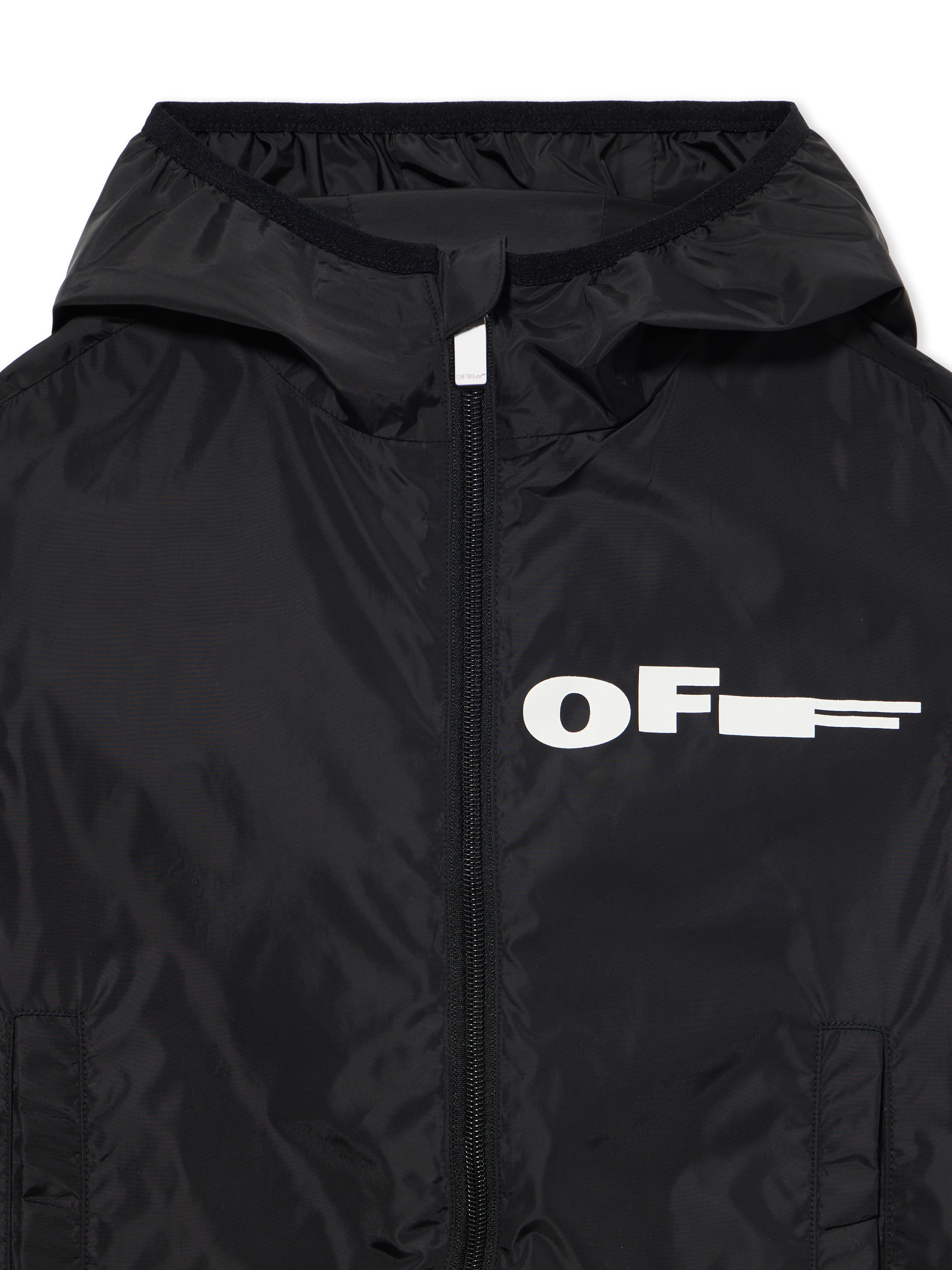 Off-white Type Windbreaker In Black