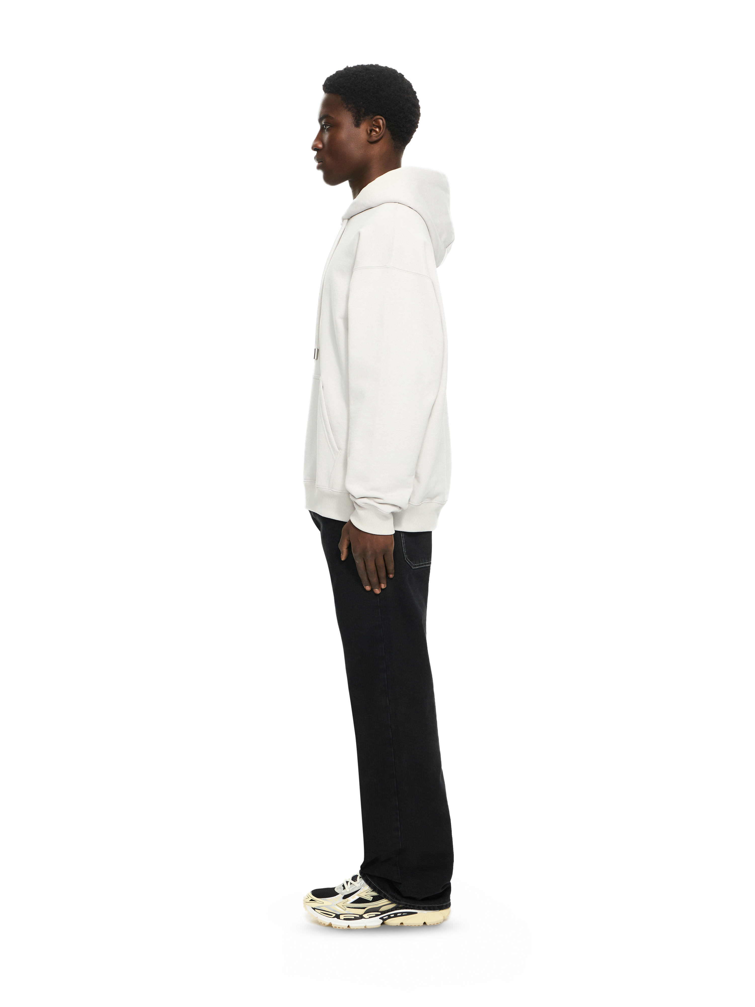  Off White Off Stamp Skate Hoodie - Male Pullover Light Stone-black S 