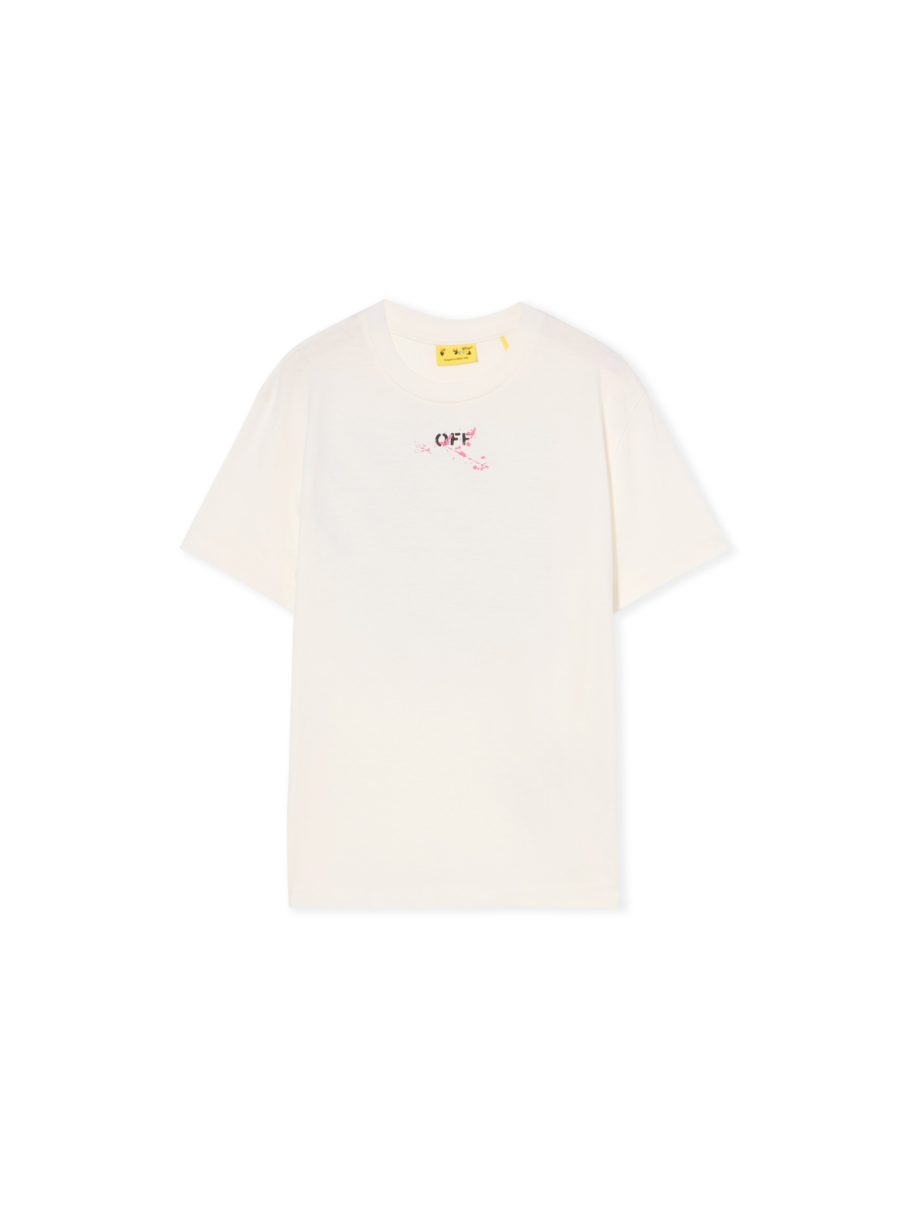 Off-white Diagonal Splat T-shirt In Neutral