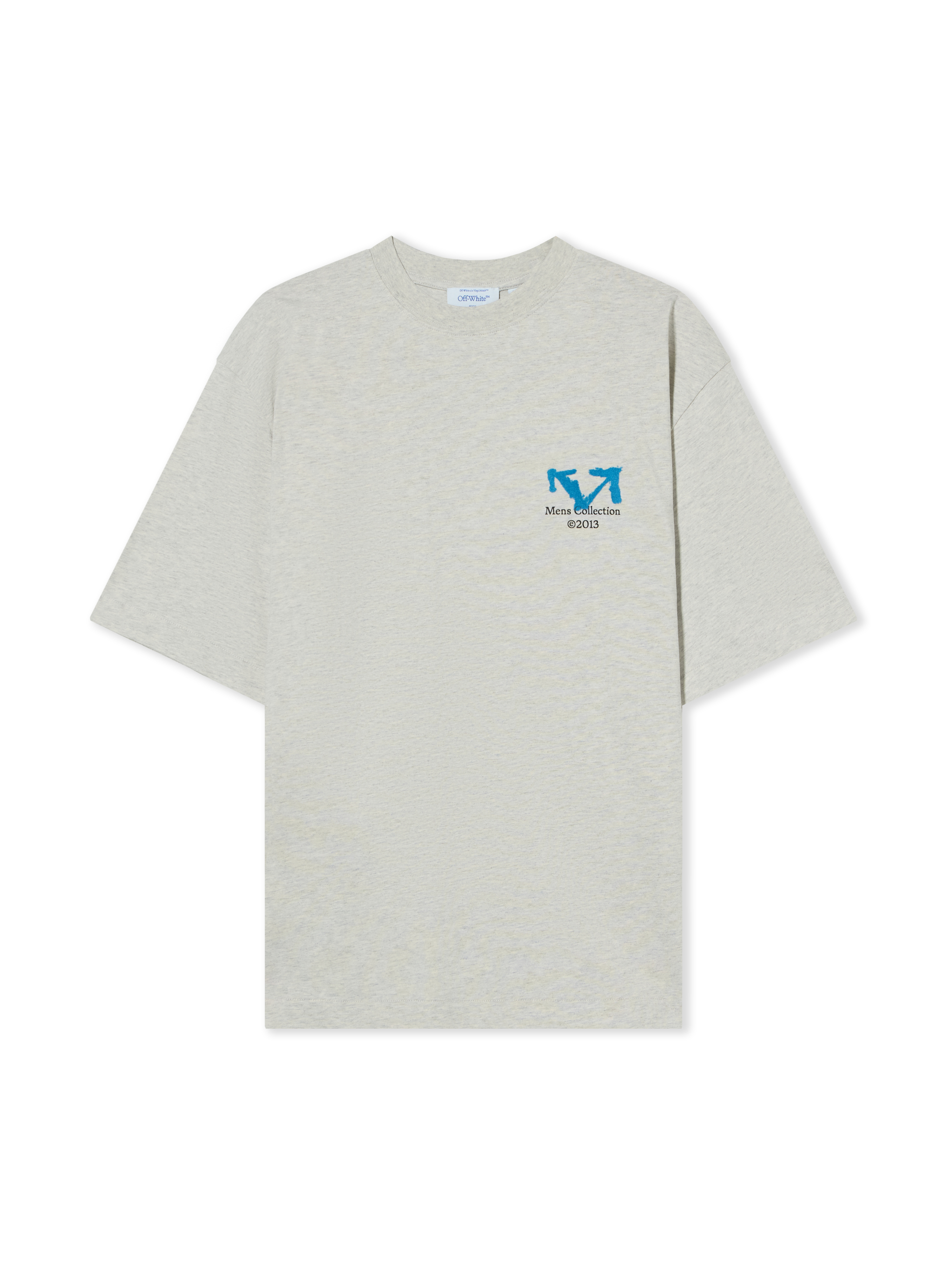 Off White Uomo Grey Melange Half Arrow Skate T-Shirt - T-Shirts L - Immagine 1