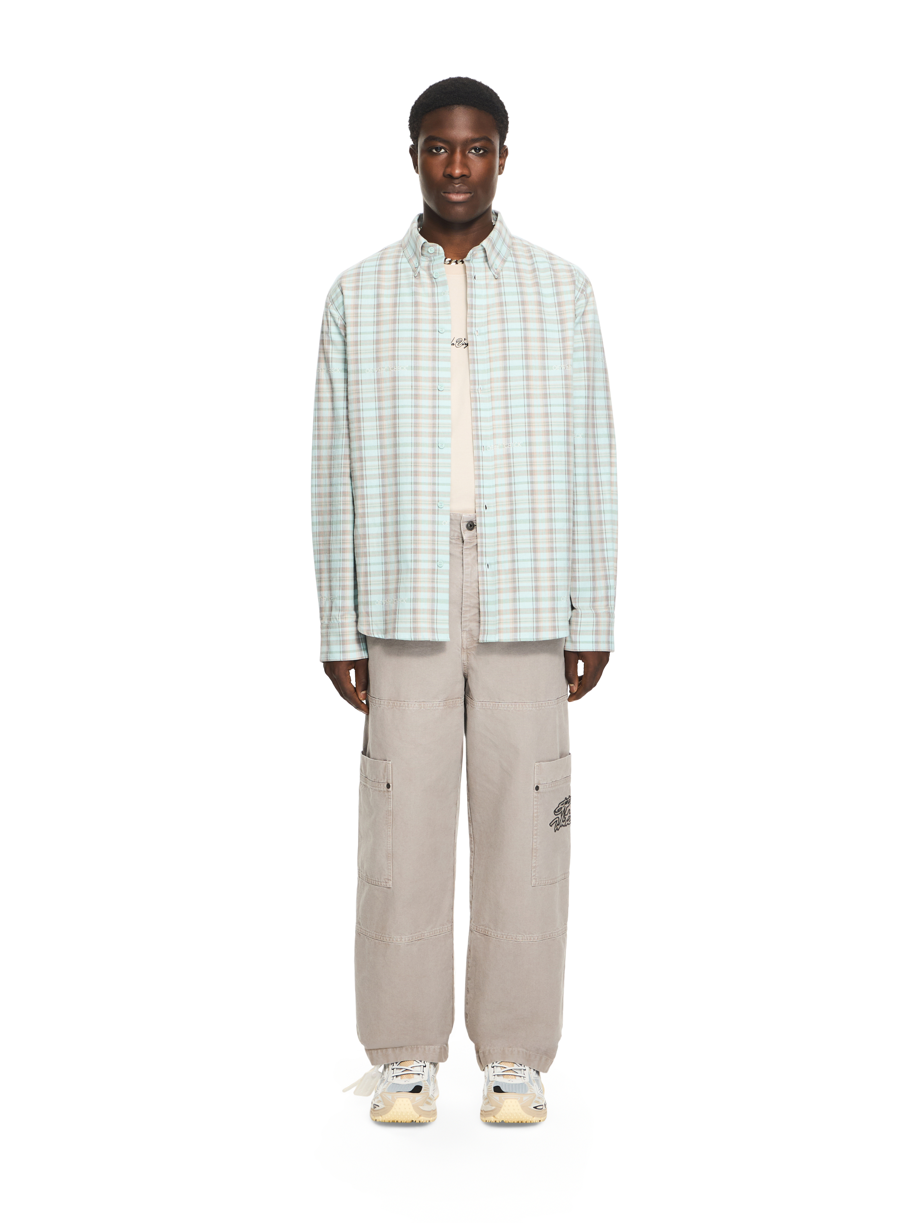  Off White Script Cargo Pants - Male Hosen Stone 46 
