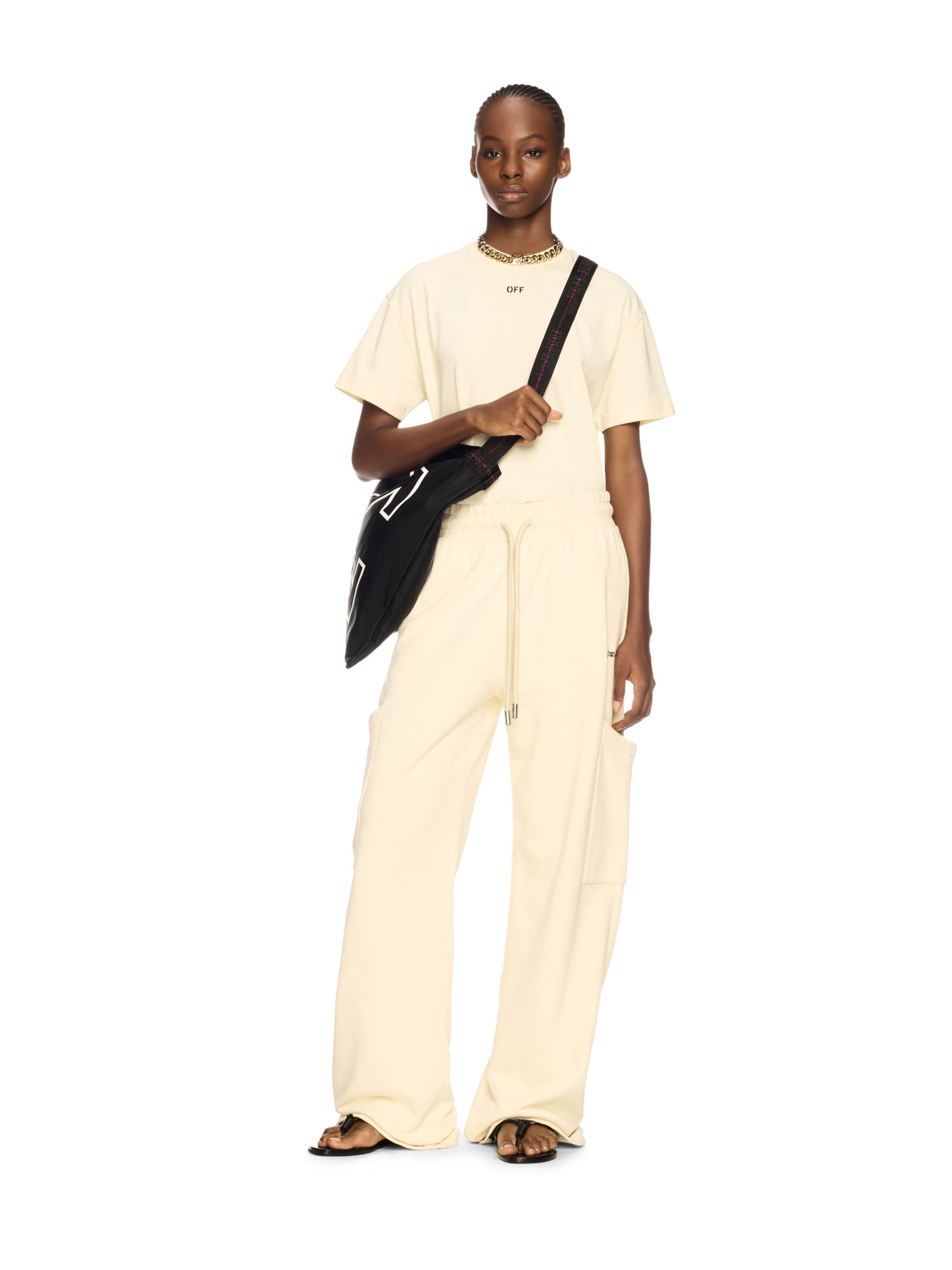  Off White Weiße Bookish Cargo Sweathose - Female  Neutrals Xxl 