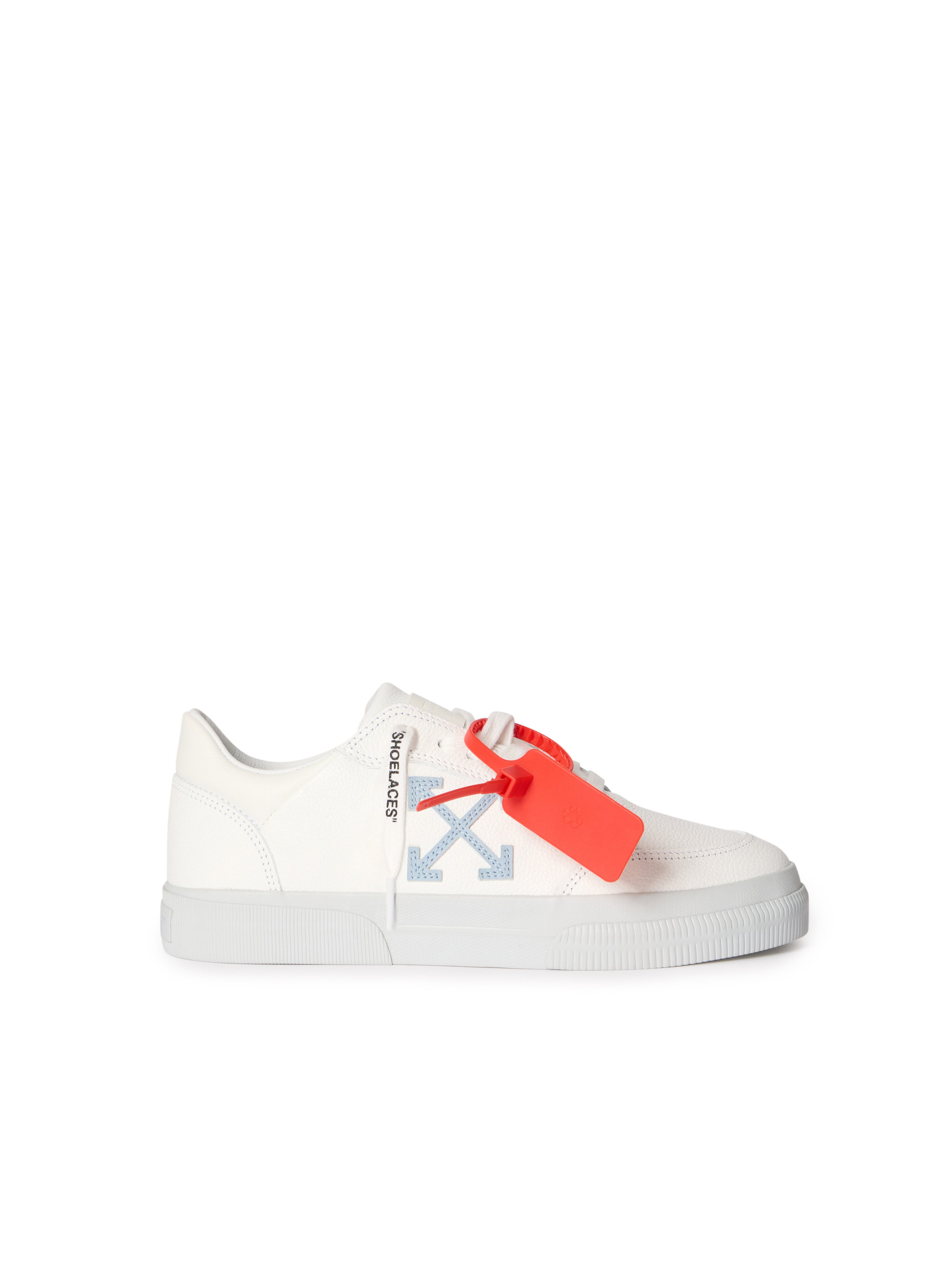 Vulcanized Low Sneakers in WHITE - CYAN CELESTE for Women | Off-White™