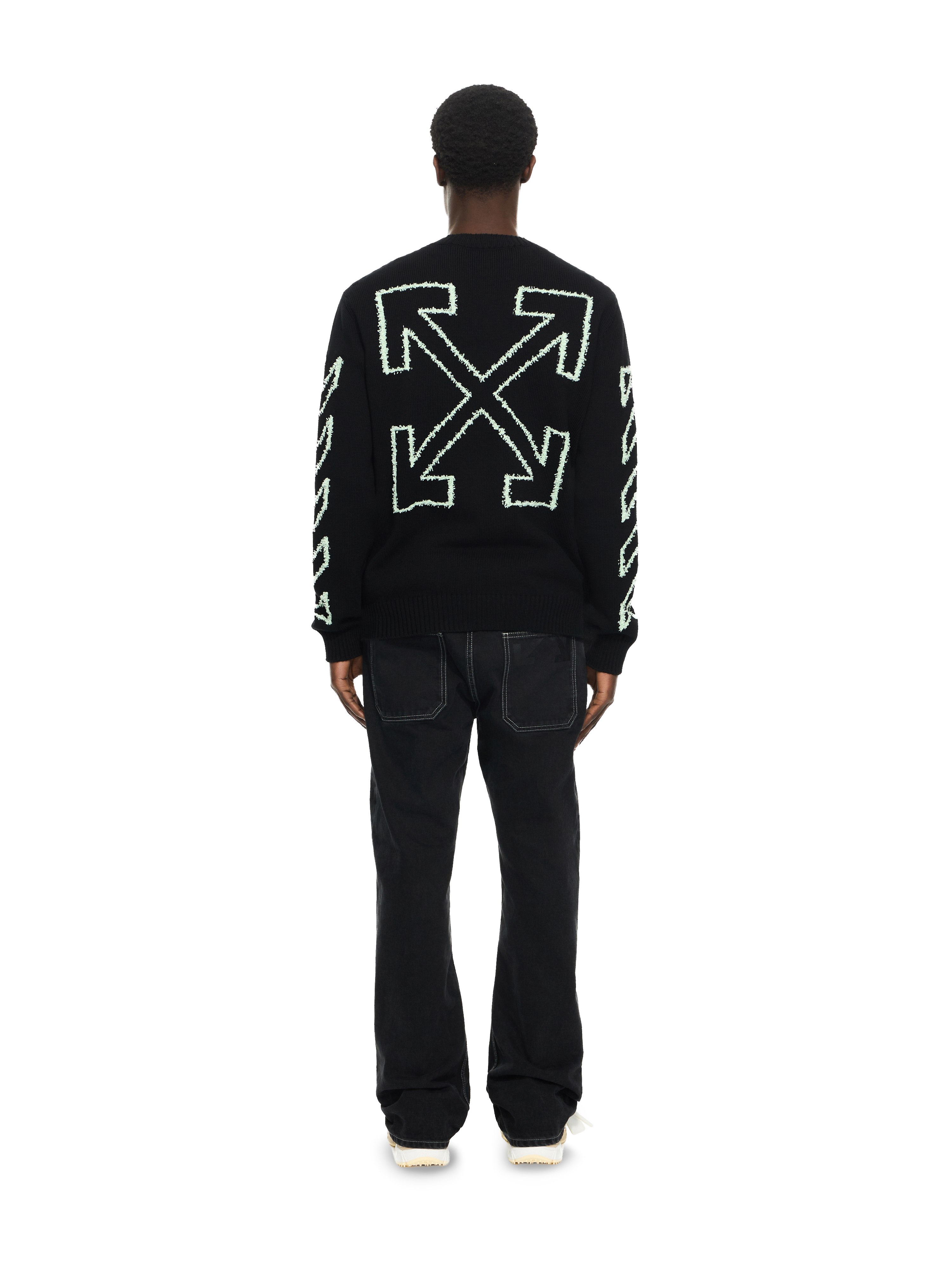 Off-white Sweater Men In Black