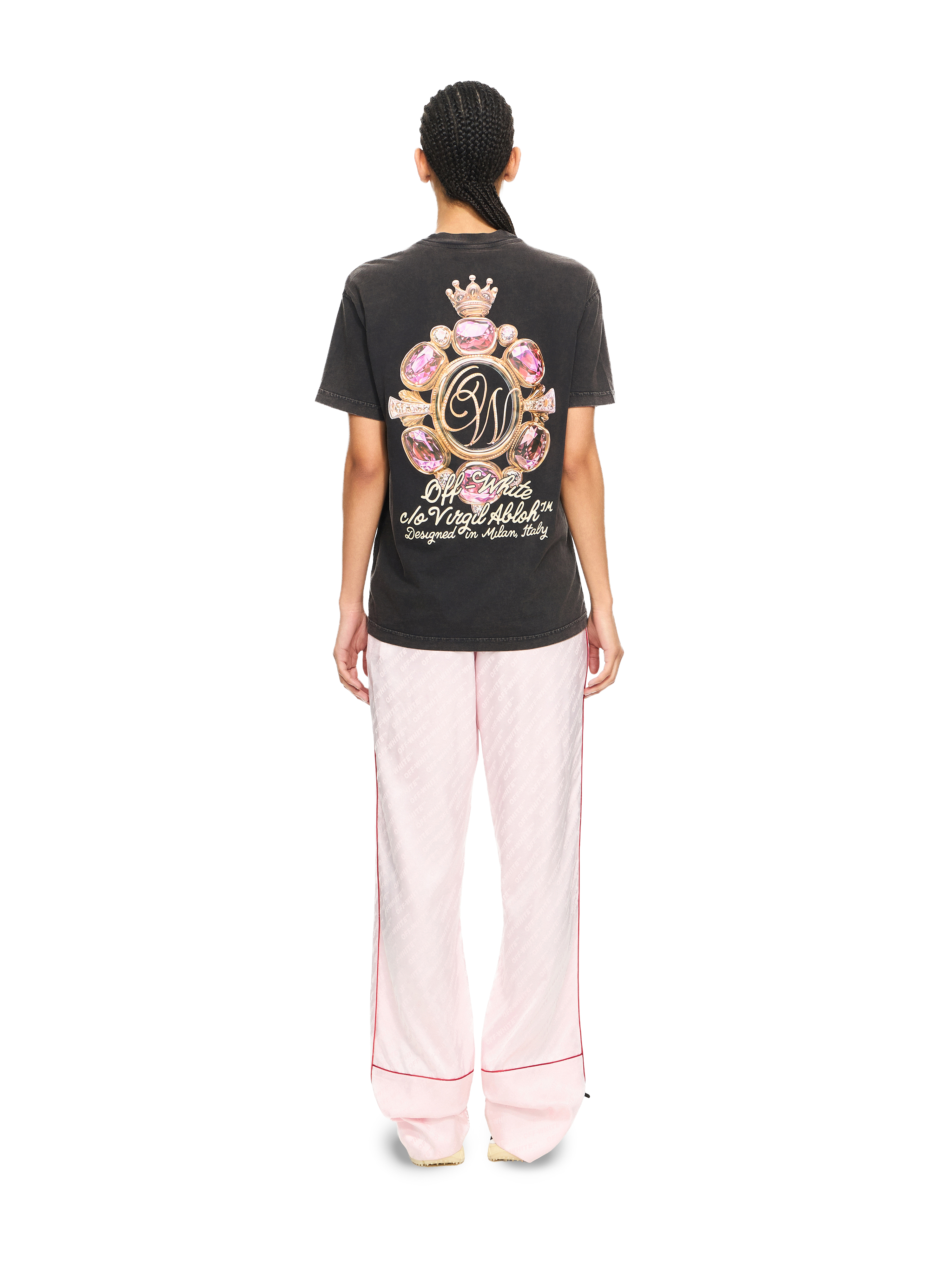 Off-white Relaxed Crown Emblem T-shirt In Black