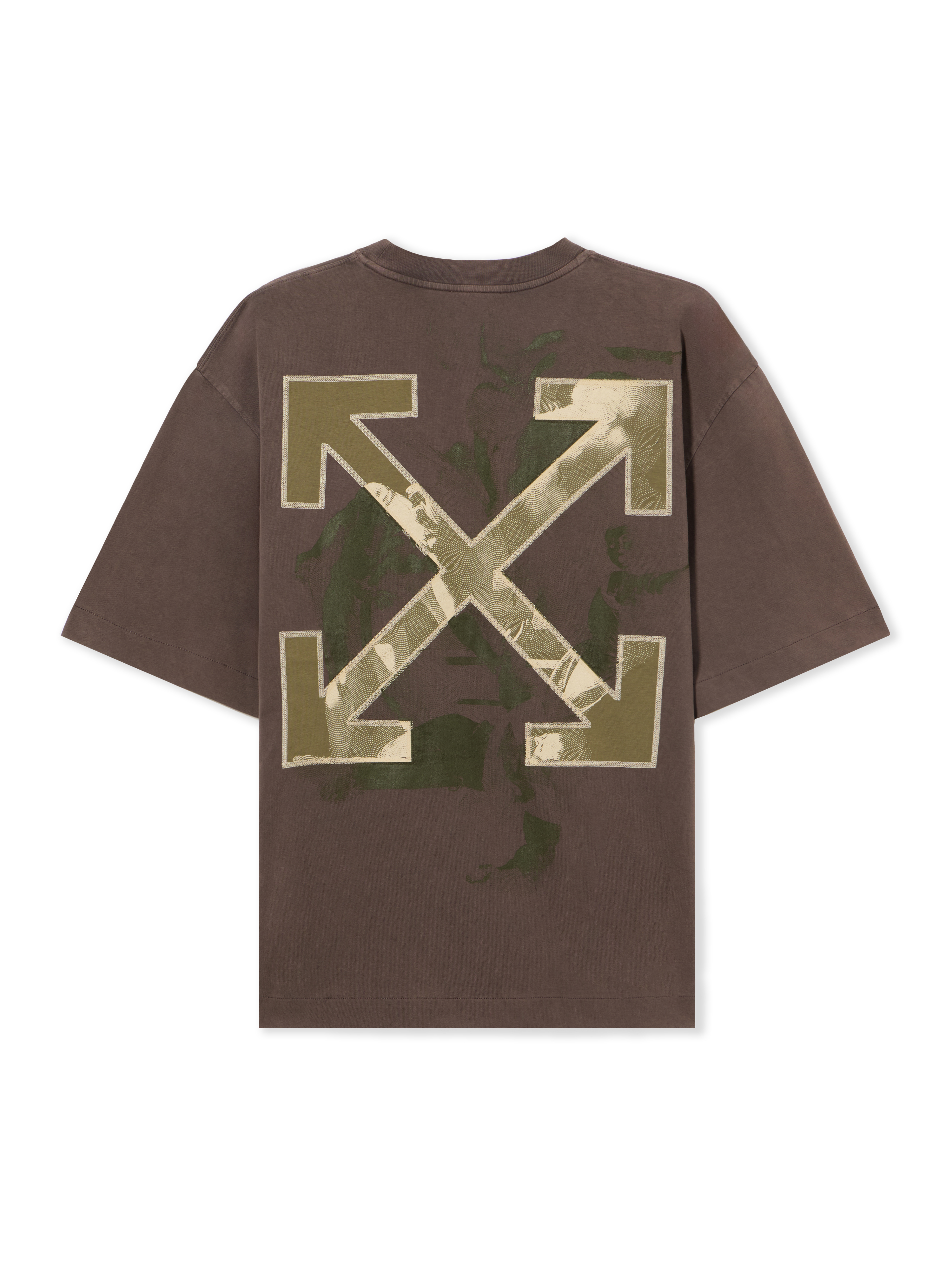 OFF WHITE Martyrdom Arrow Skate  T-shirt - Male  Vintage Molè - Creme Brulée Xxl