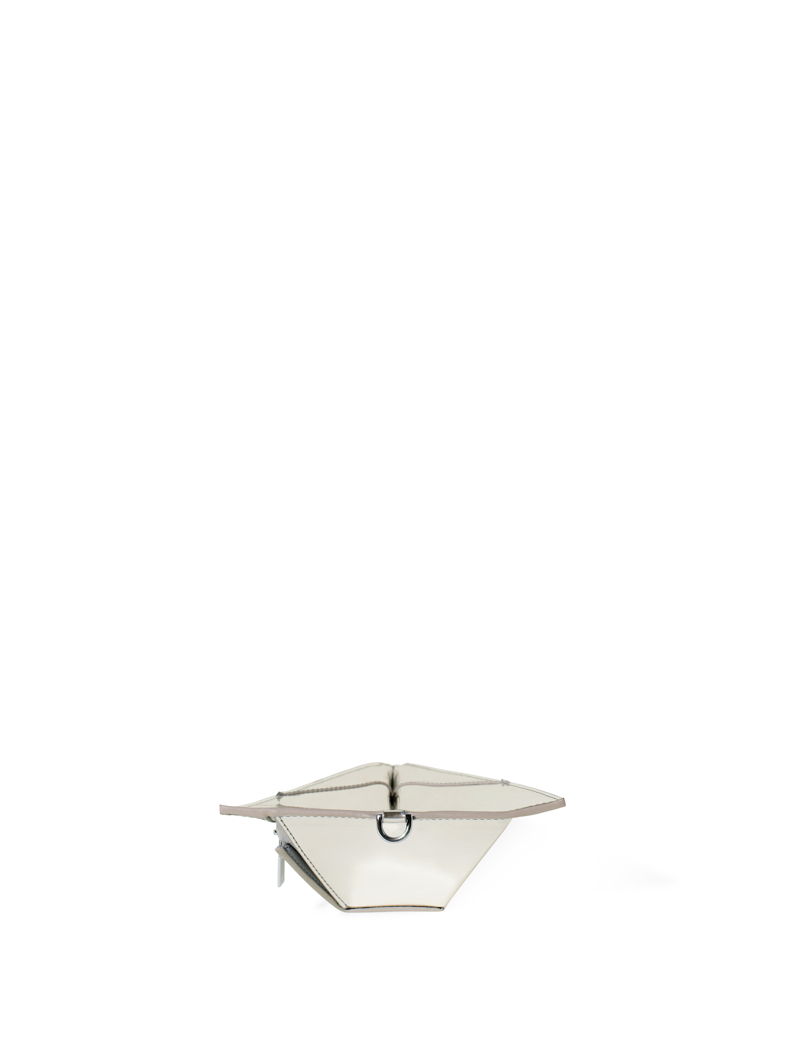Off-white Silver Paper Plane Clutch