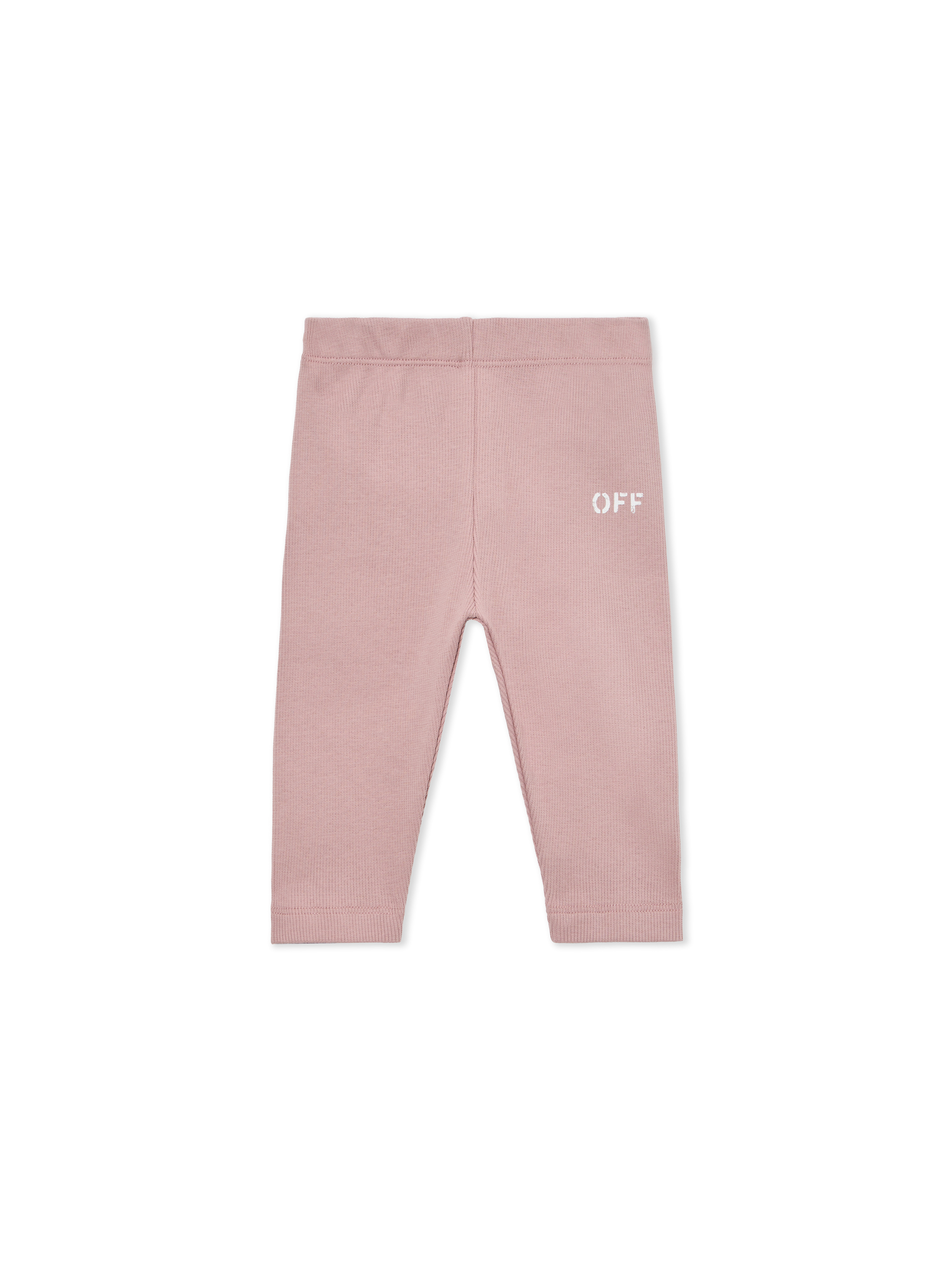  Off White Off Stamp Ribbed Leggings - Kids Baby Pale Mauve 18 