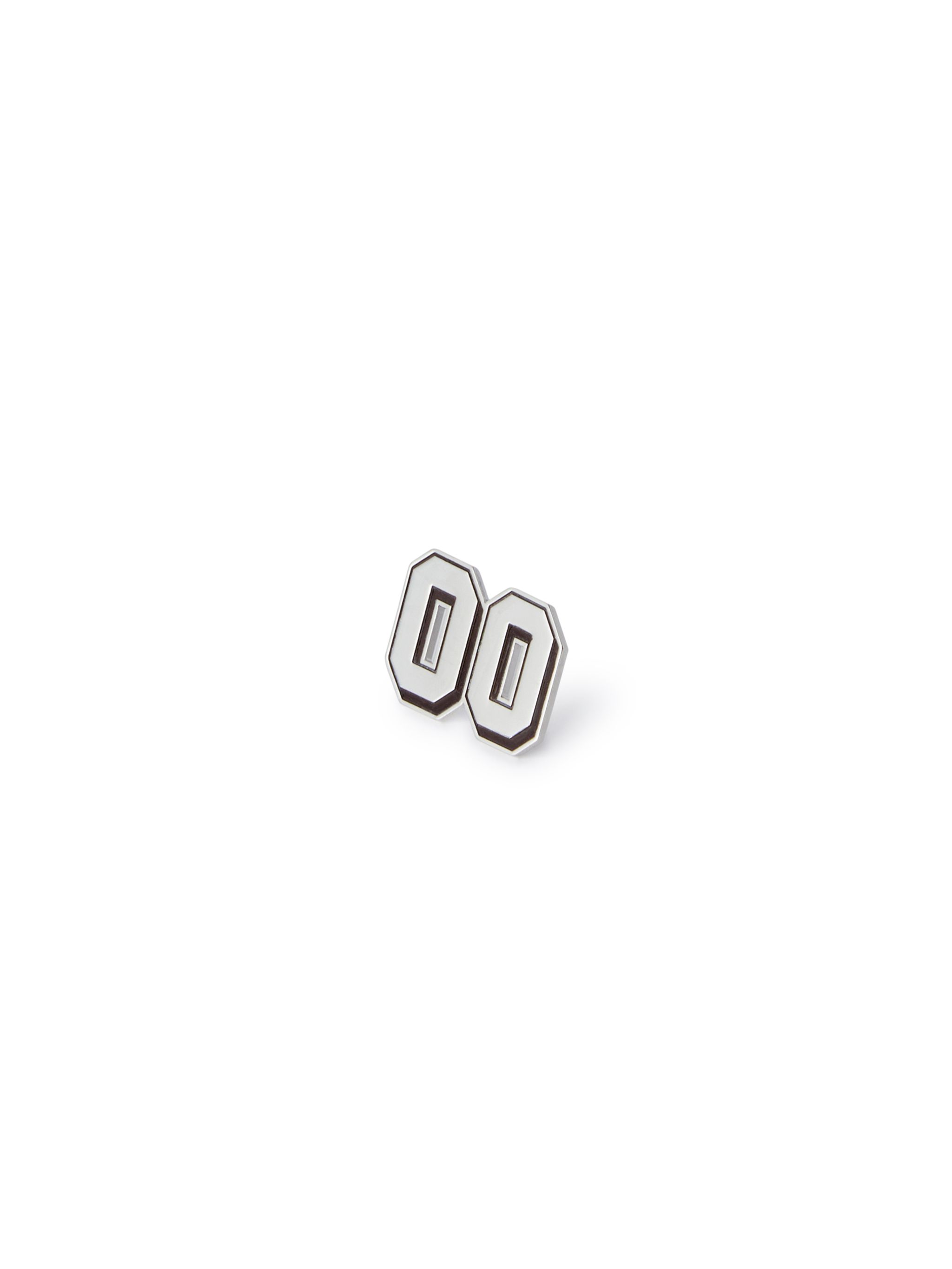 Off-white Silver Zero-zero Dubrae Charm In Grey