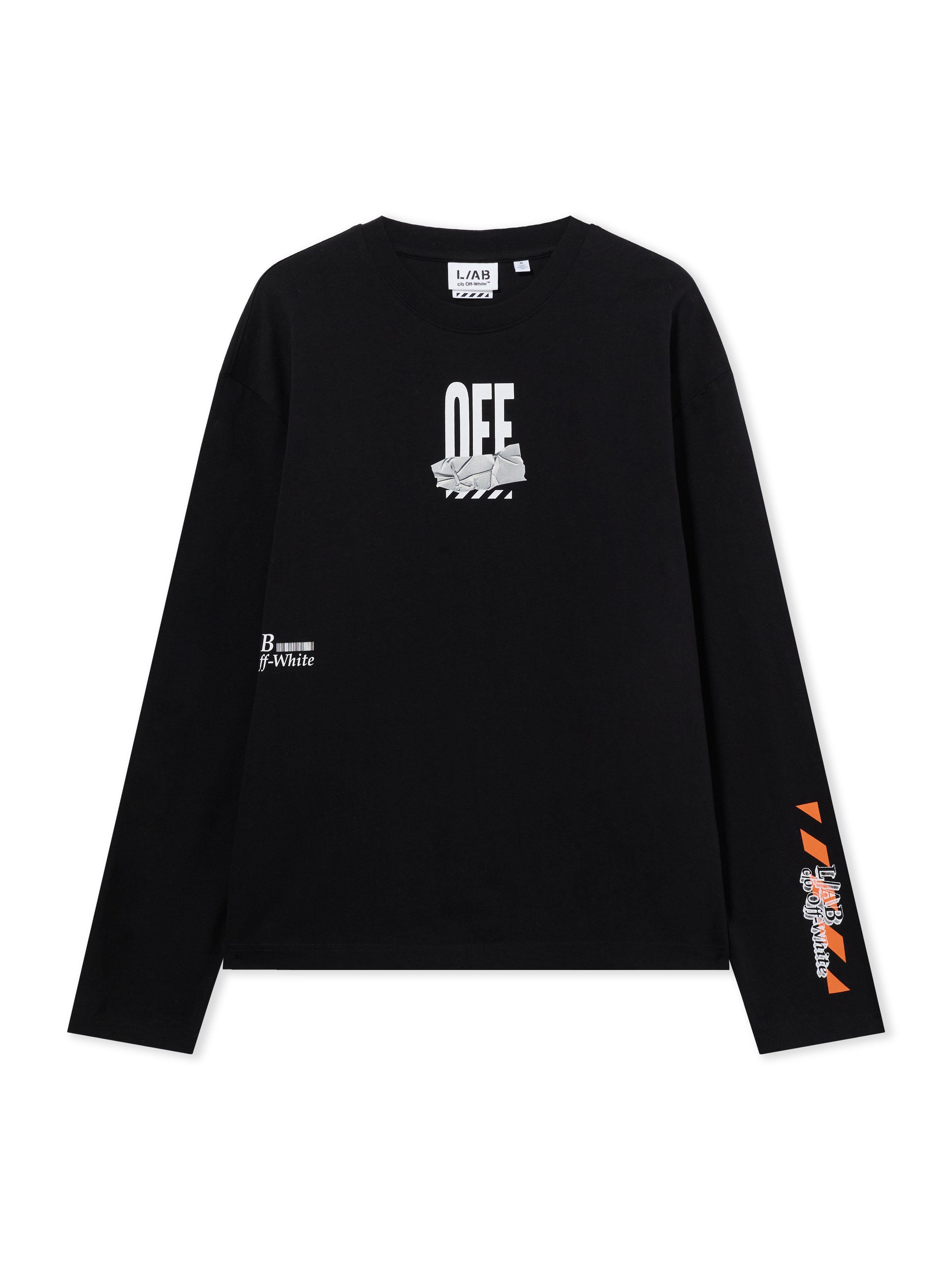 L/AB Off Active Tape Long-Sleeved T-Shirt in BLACK for Men | L/AB