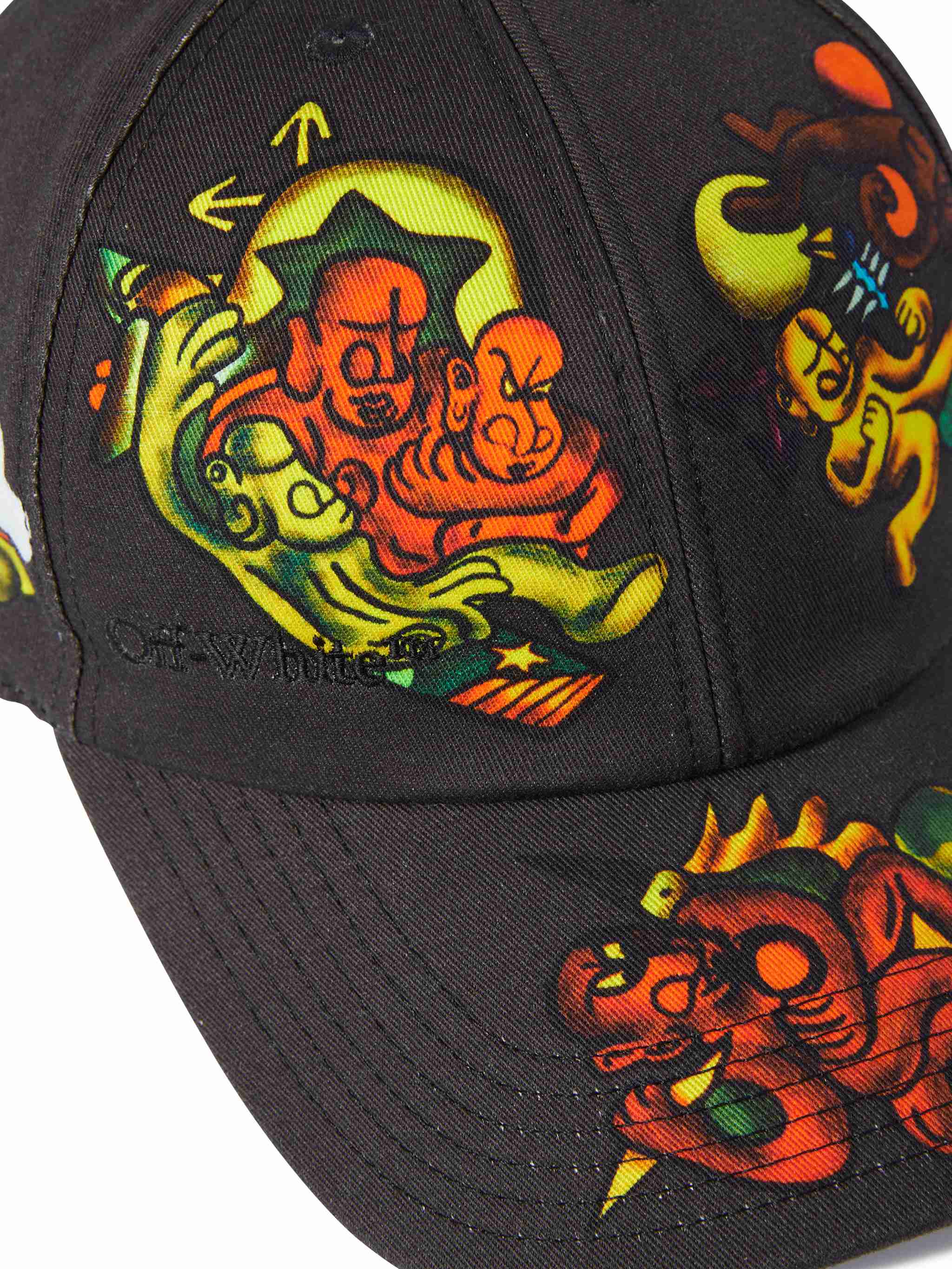 Off-white Nana-print Cap In Black