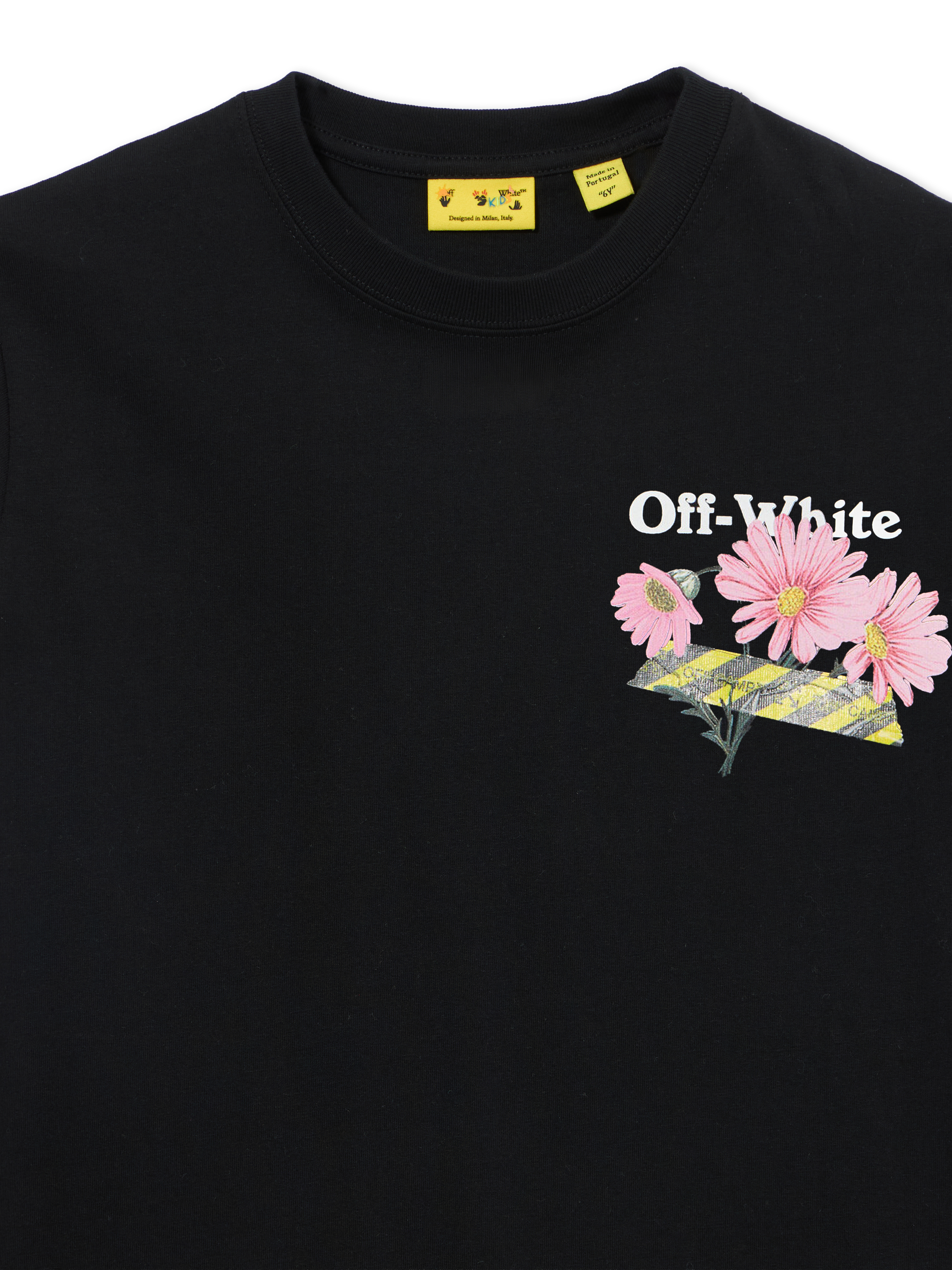  Off White Daisy Tape T-shirt - Kids Mädchen Kleidung Black 10 