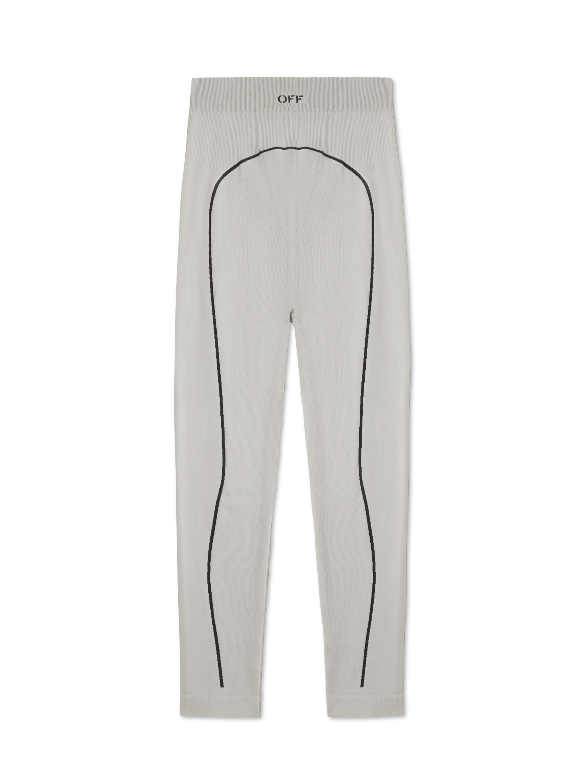 Off-white Gray Stamp Seamless Leggings In Grey