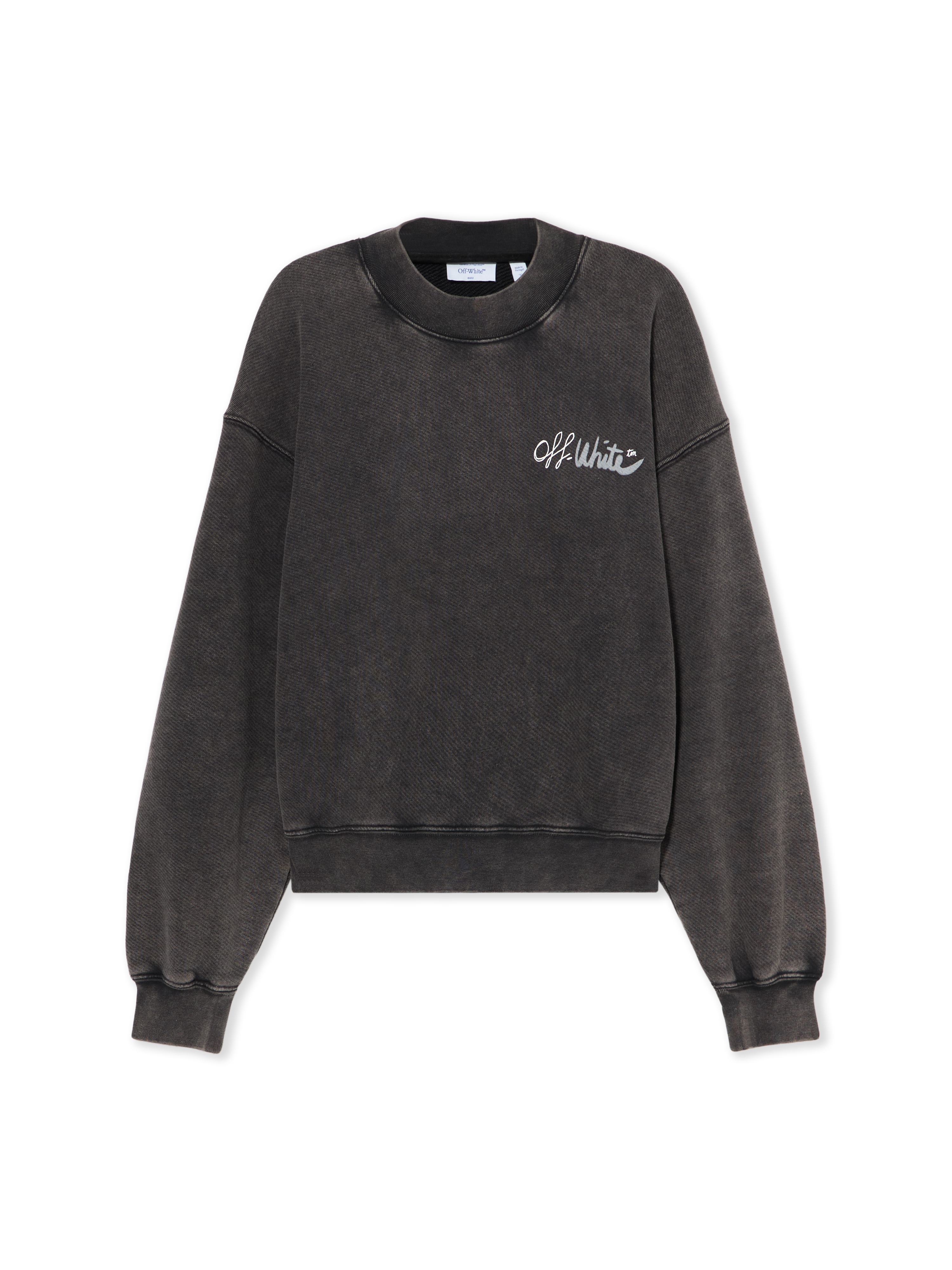 Off-White Off Marker Over Crew Sweatshirt - Woman Sweatshirts Black S - Immagine 3