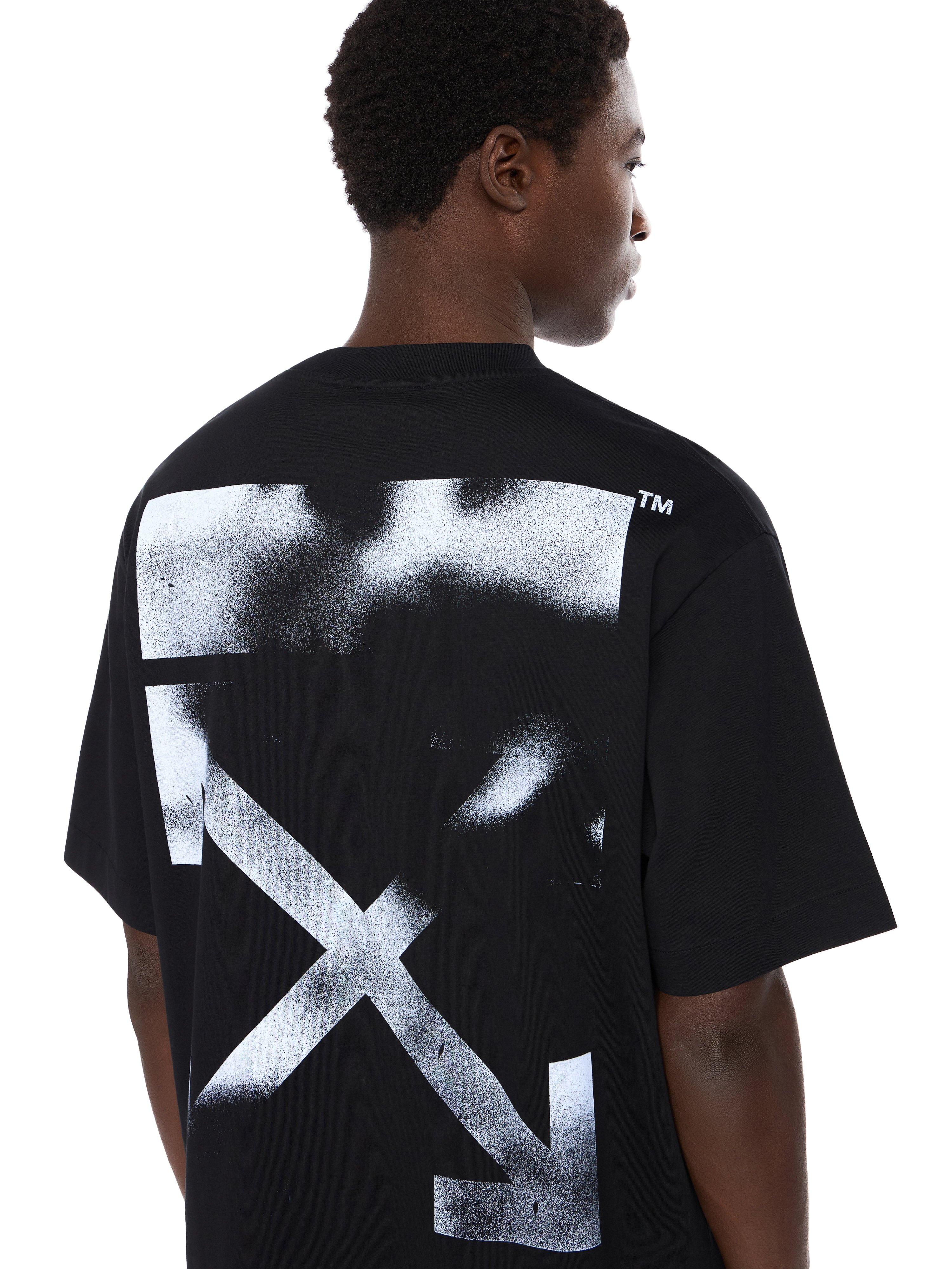 20AW Off-White 背面arrow stencil Stencil Arrow Skate Logo T-Shirt in BLACK - CLOUDY for Men | Off