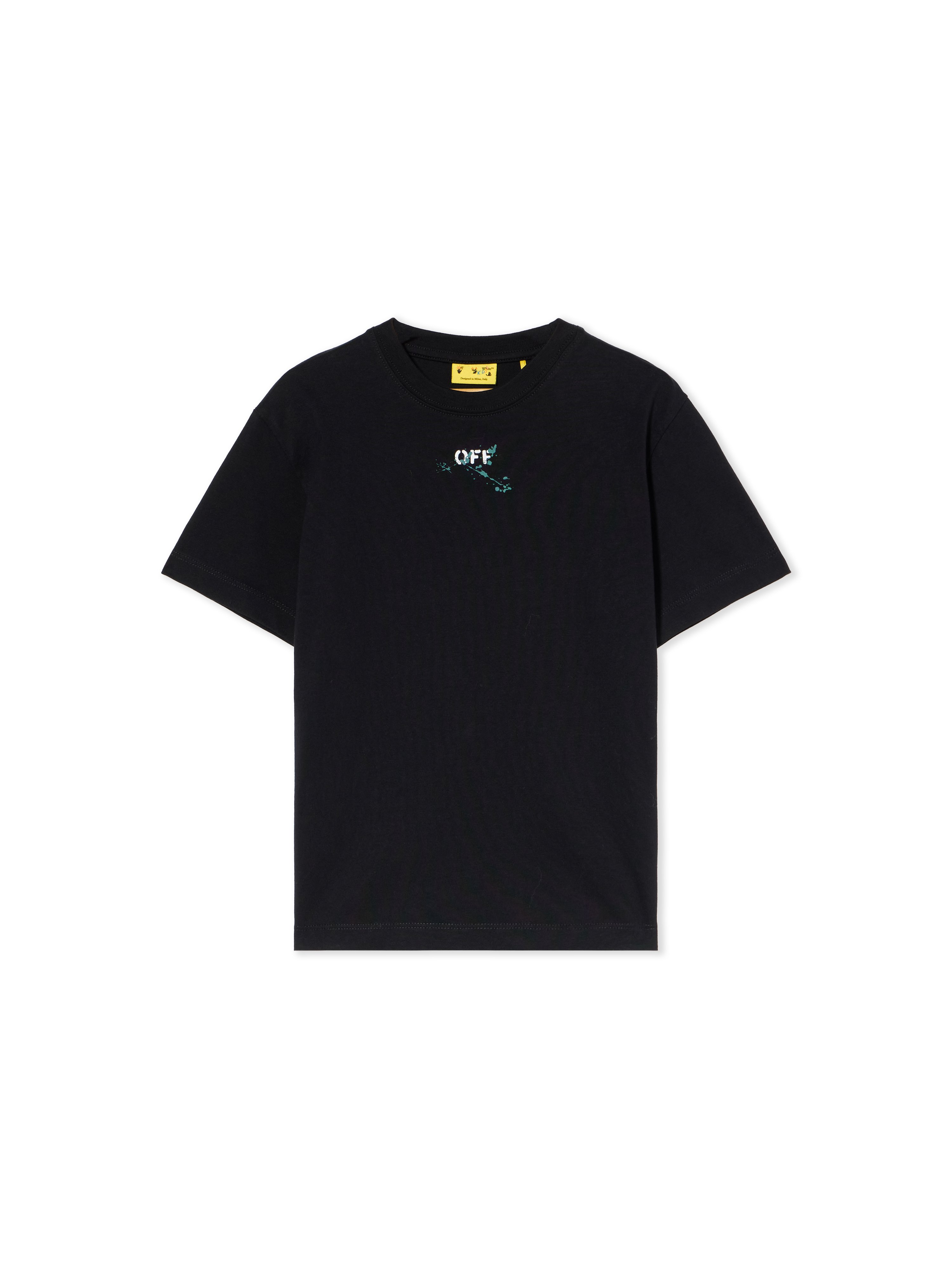 Off-white Diagonal Splat T-shirt In Black
