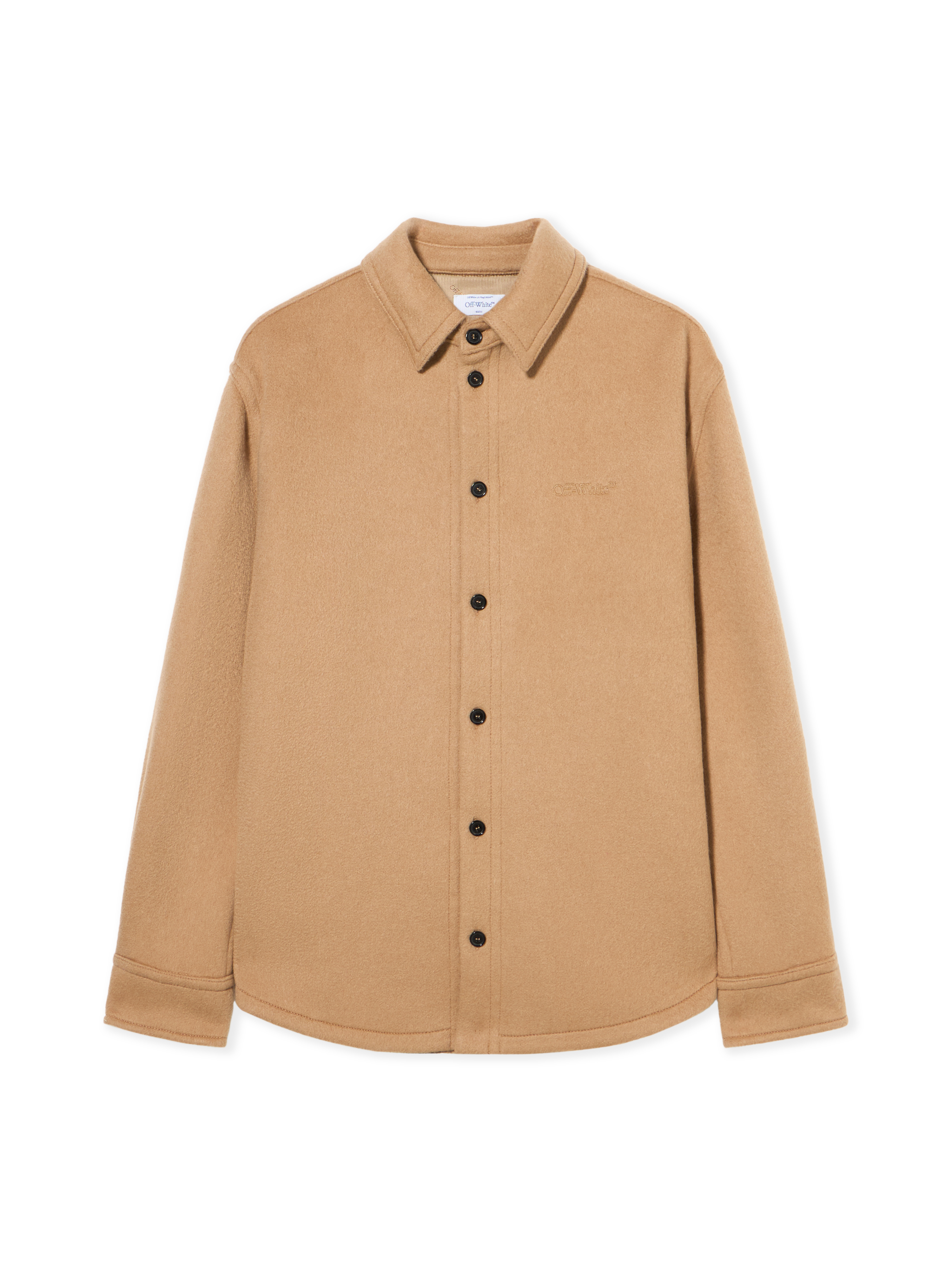 Off-white Quote Military Overshirt In Black