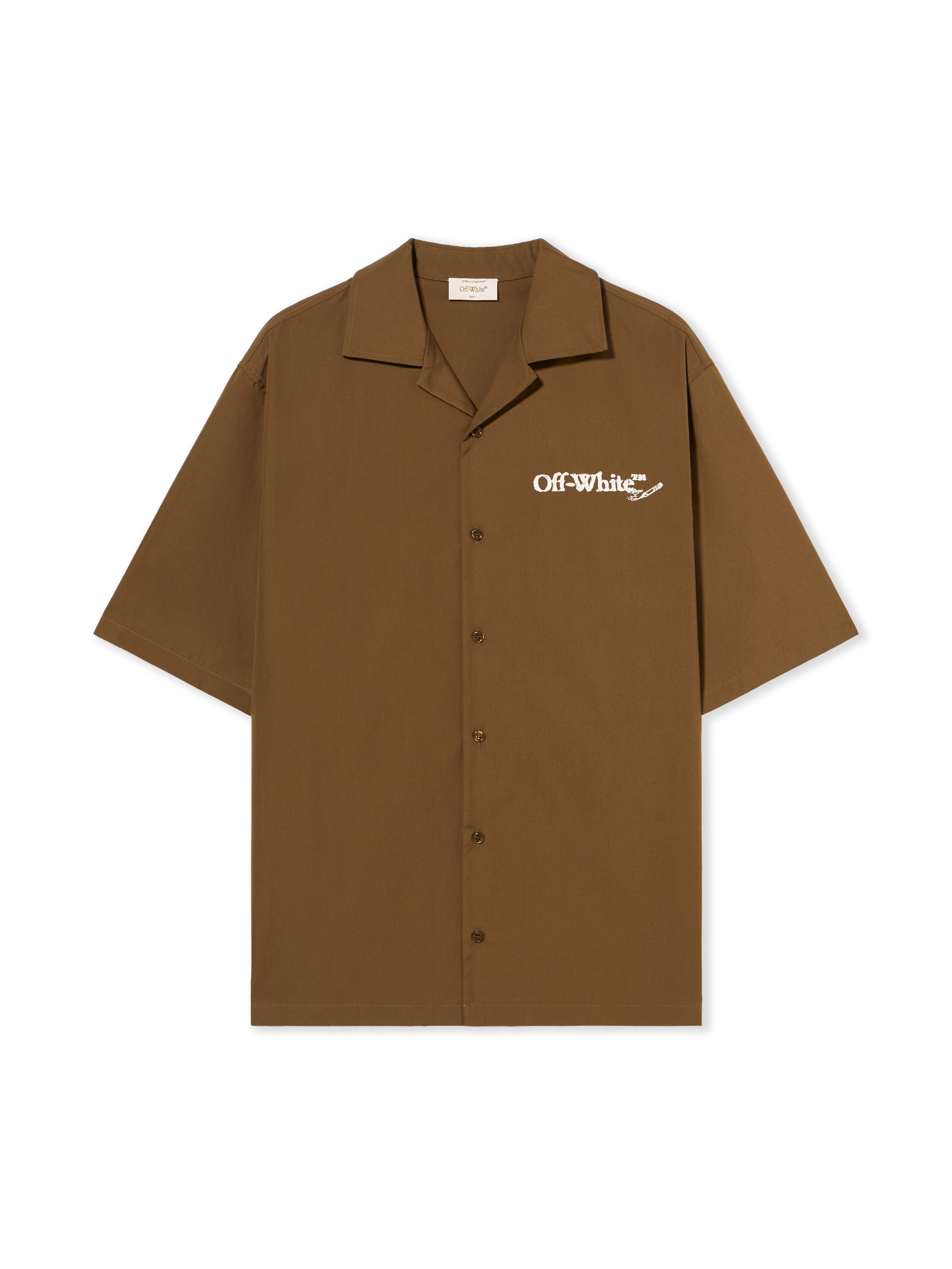 Off-white Scribble Arrow Poplin Shirt In Neutral